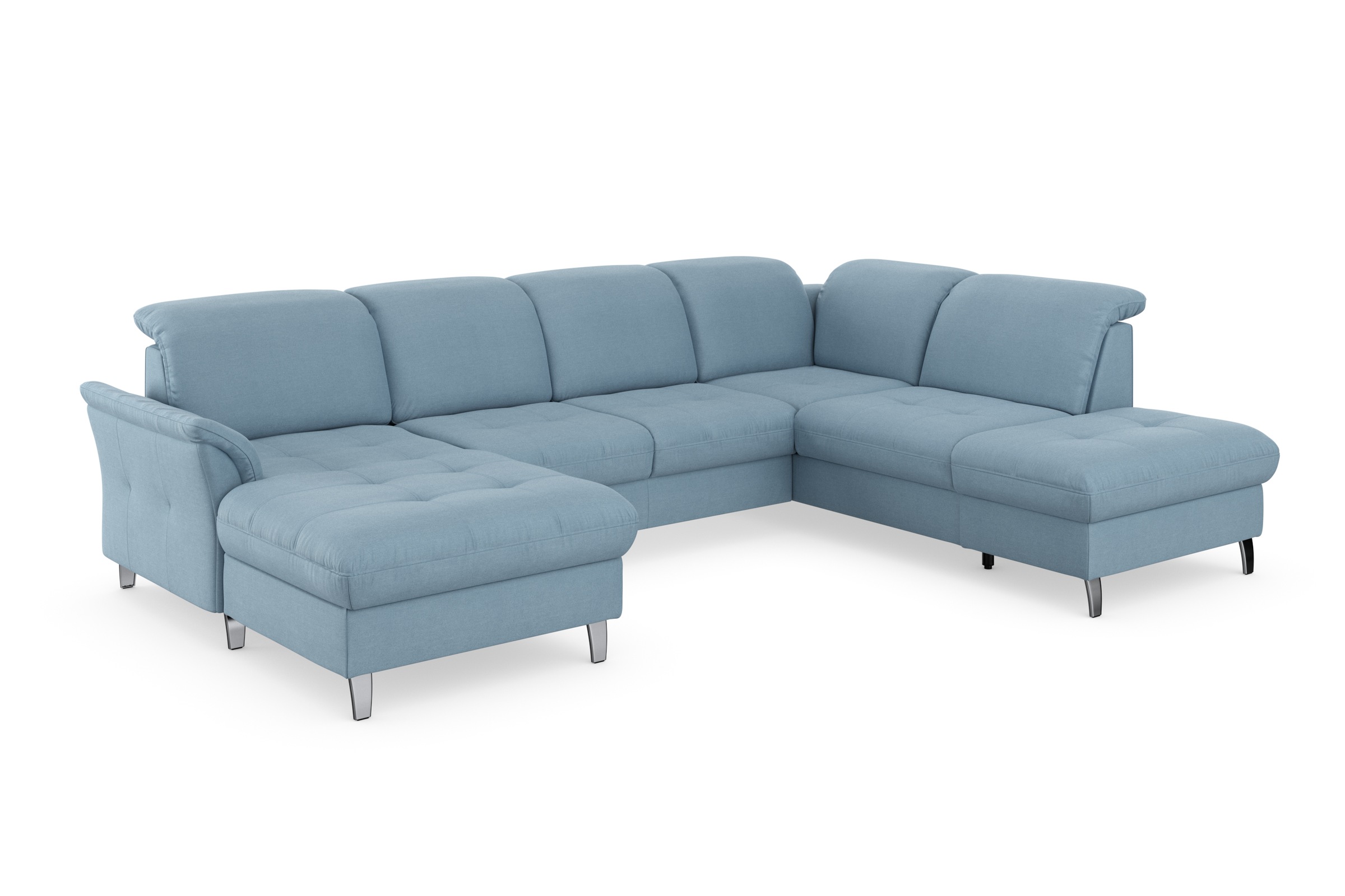 Thumbnail - sit&more Wohnlandschaft "Maggiore U-Form" wahlweise mit Kopfteilverstellung, Bettfunktion und Stauraum