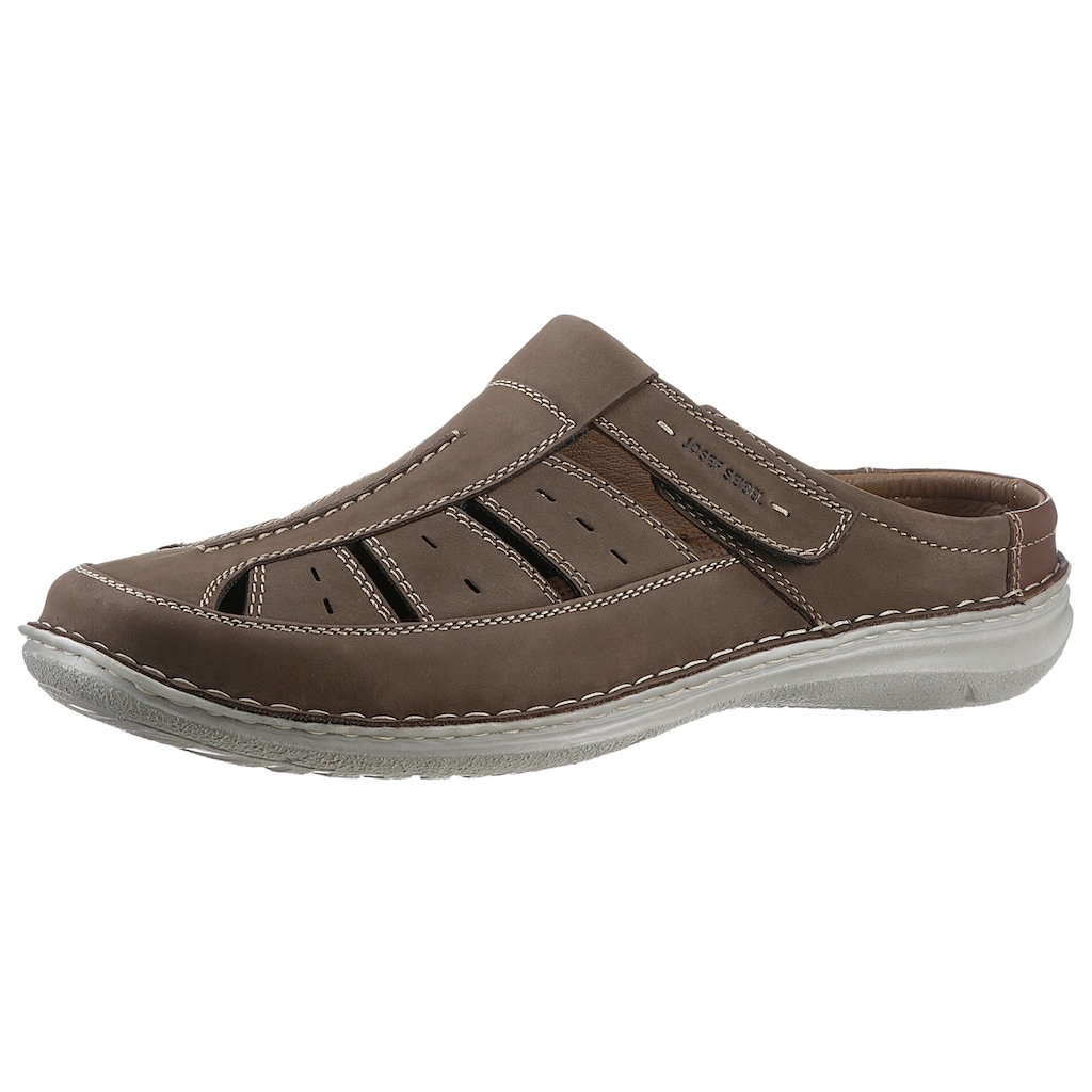 Josef Seibel Clog »ANVERS 76«, Sommerschuh, Schlappen, Klettschuh, mit Klettverschluss, K-Weite