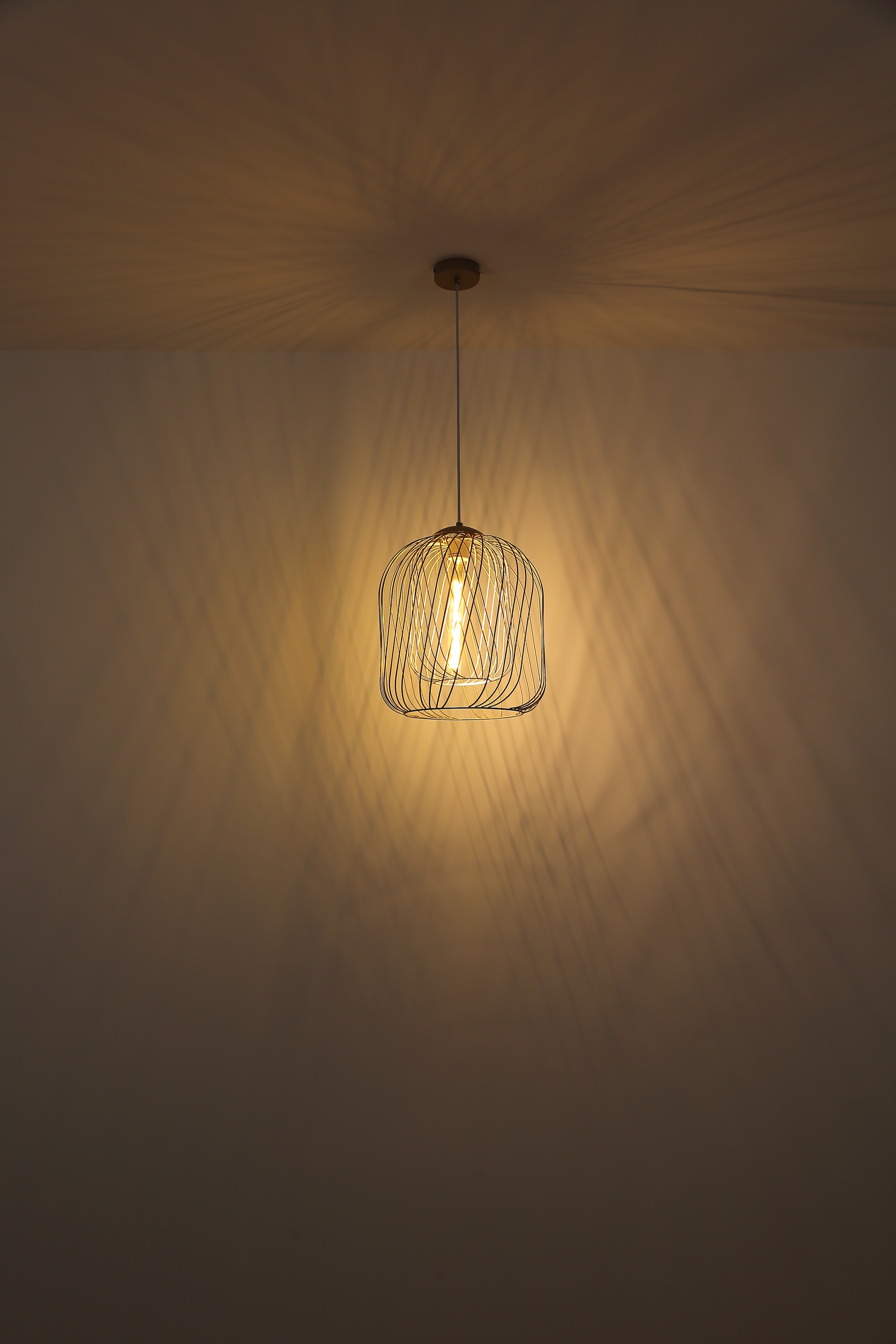 GLOBO LIGHTING Hängeleuchte »DICHTI«, Leuchtmittel E27 | ohne Leuchtmittel, Hängelampe/Pendelleuchte/Esszimmer/Wohnzimmer/Esstisch