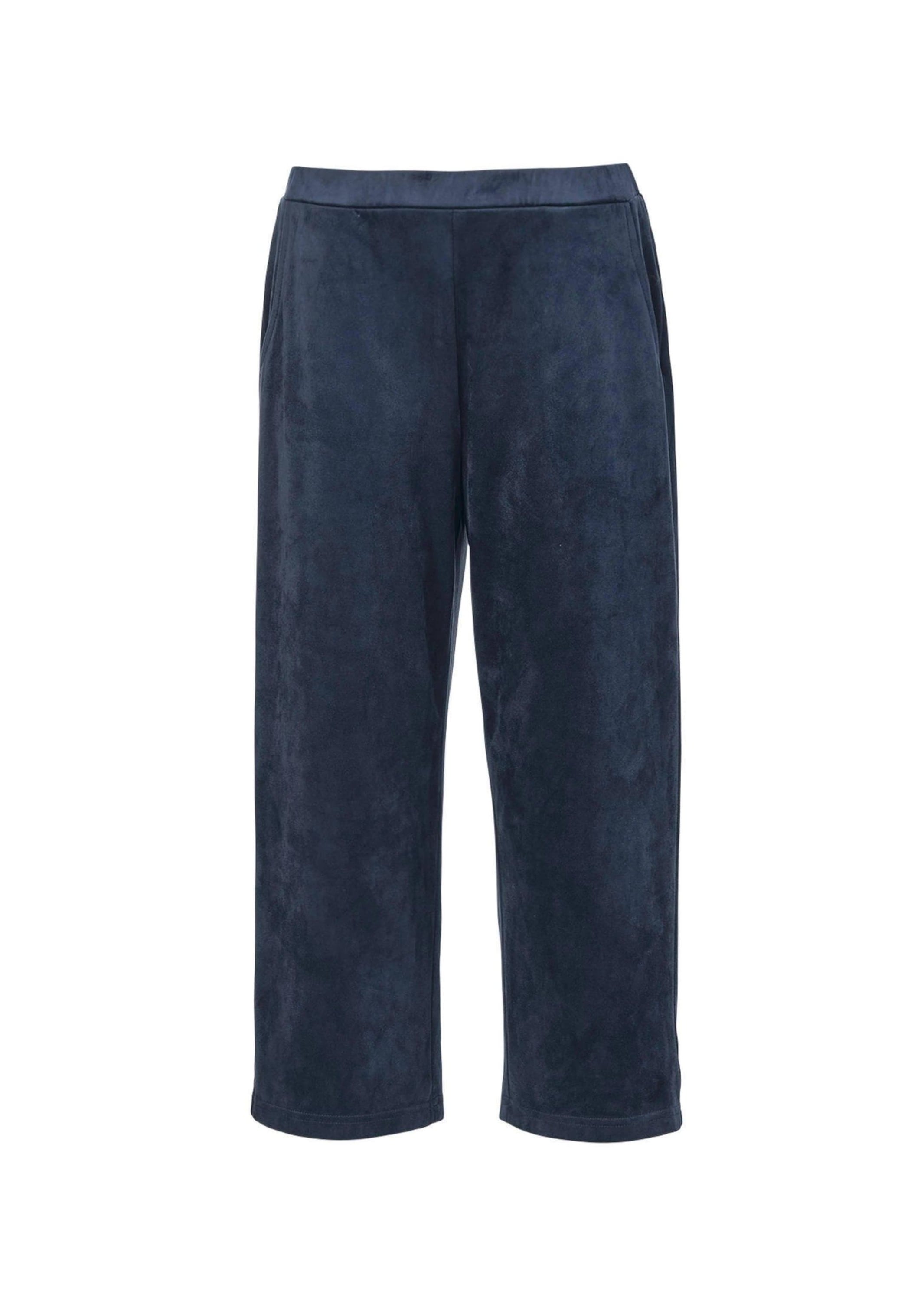 GOLDNER 7/8-Hose "Kurzgröße Trendstarke Culotte in Velourslederoptik" Ohne