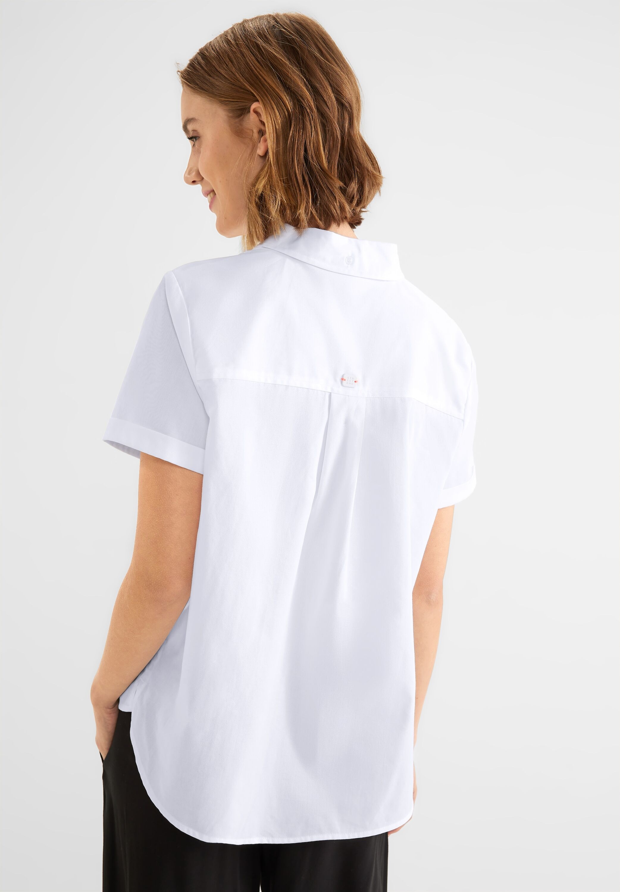 STREET ONE Hemdbluse, aus reiner Baumwolle