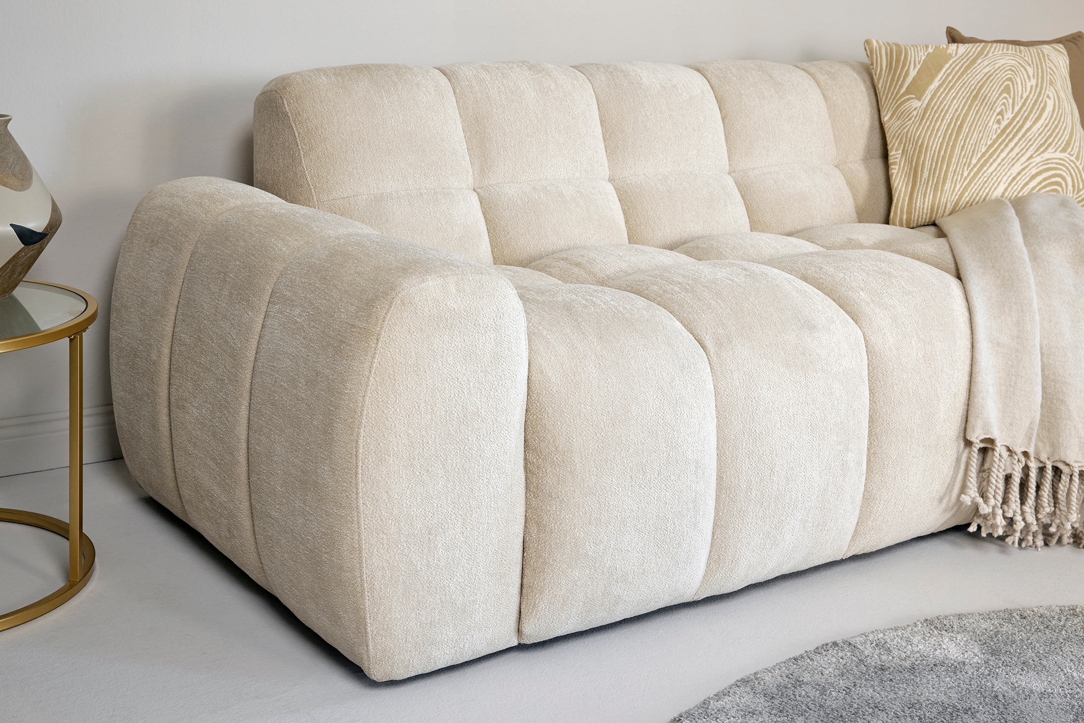 Jahnke Ecksofa »RELAX BUBBLE CORNER« Platz für bis zu 5 Personen,Taschenfederkernpolsterung,L-Form,B:305 cm