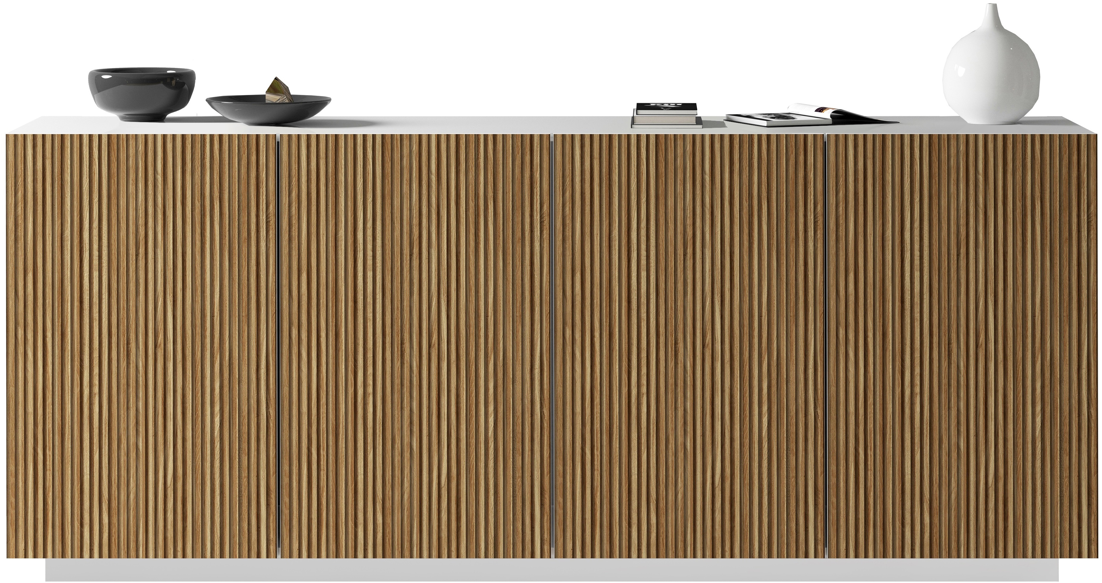 Thumbnail - INOSIGN Sideboard "Vega Sideboard,Kommode,200 cm", mit 4 Türen,Fronten mit Rillen-Optik