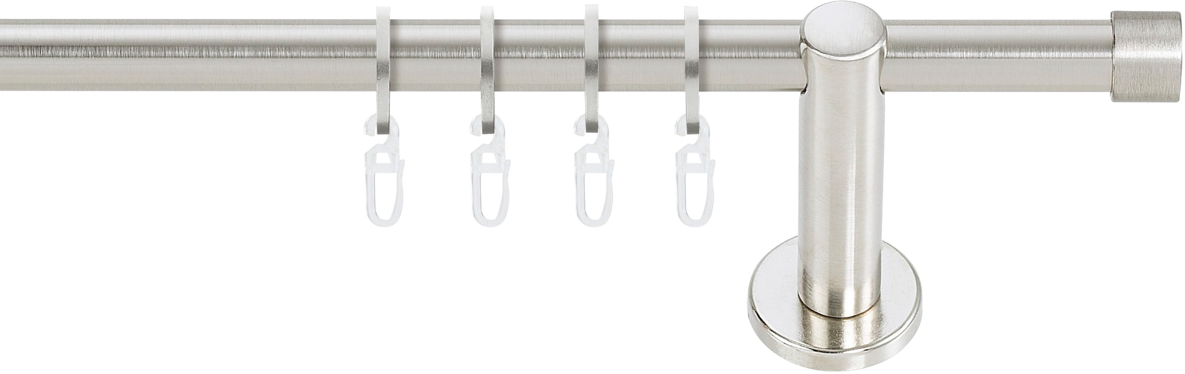 GARESA Gardinenstange "WILLI" Ø 16 mm 1 läufig-läufig Fixmaß günstig online kaufen