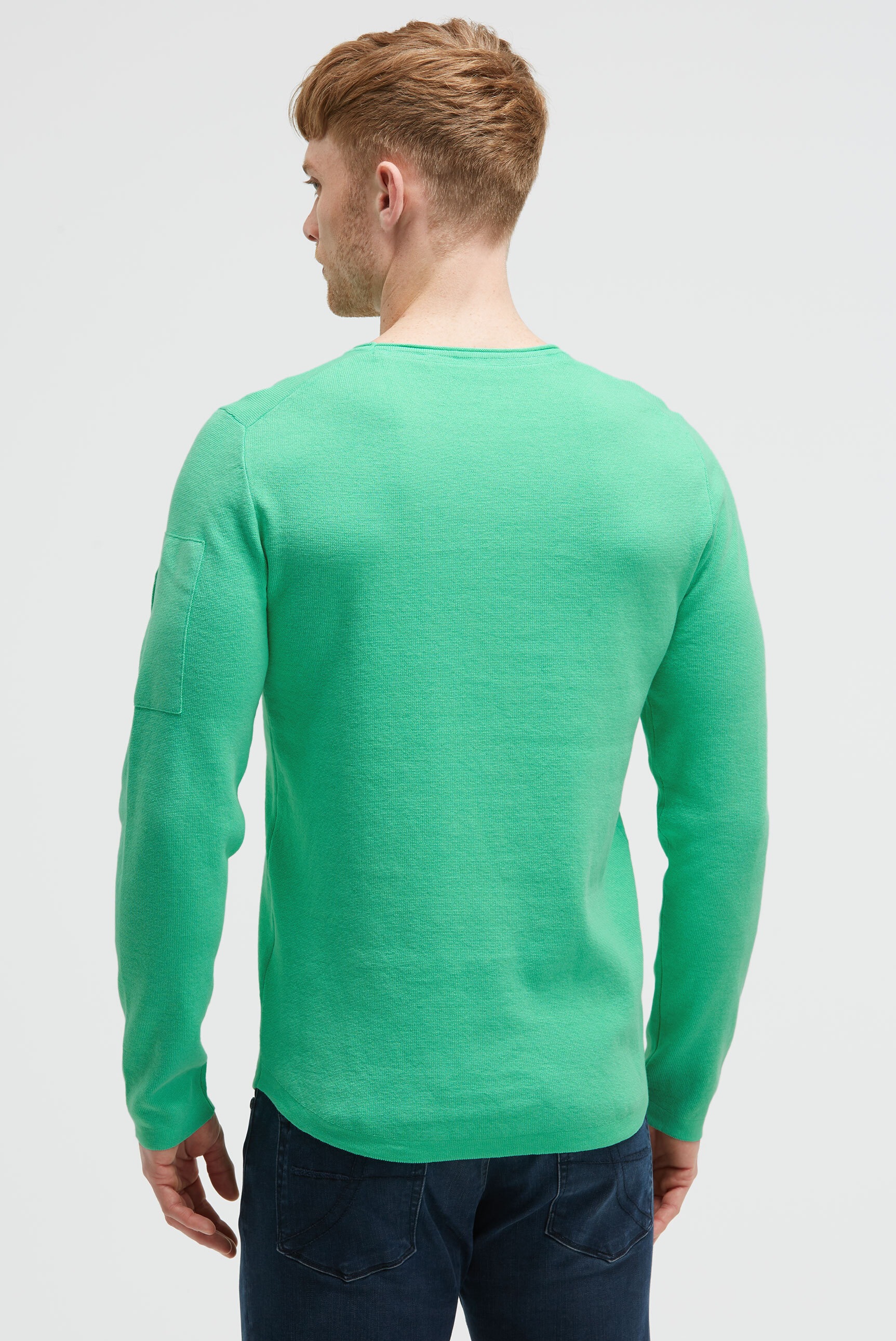 CAMP DAVID Rundhalspullover aus Feinstrick