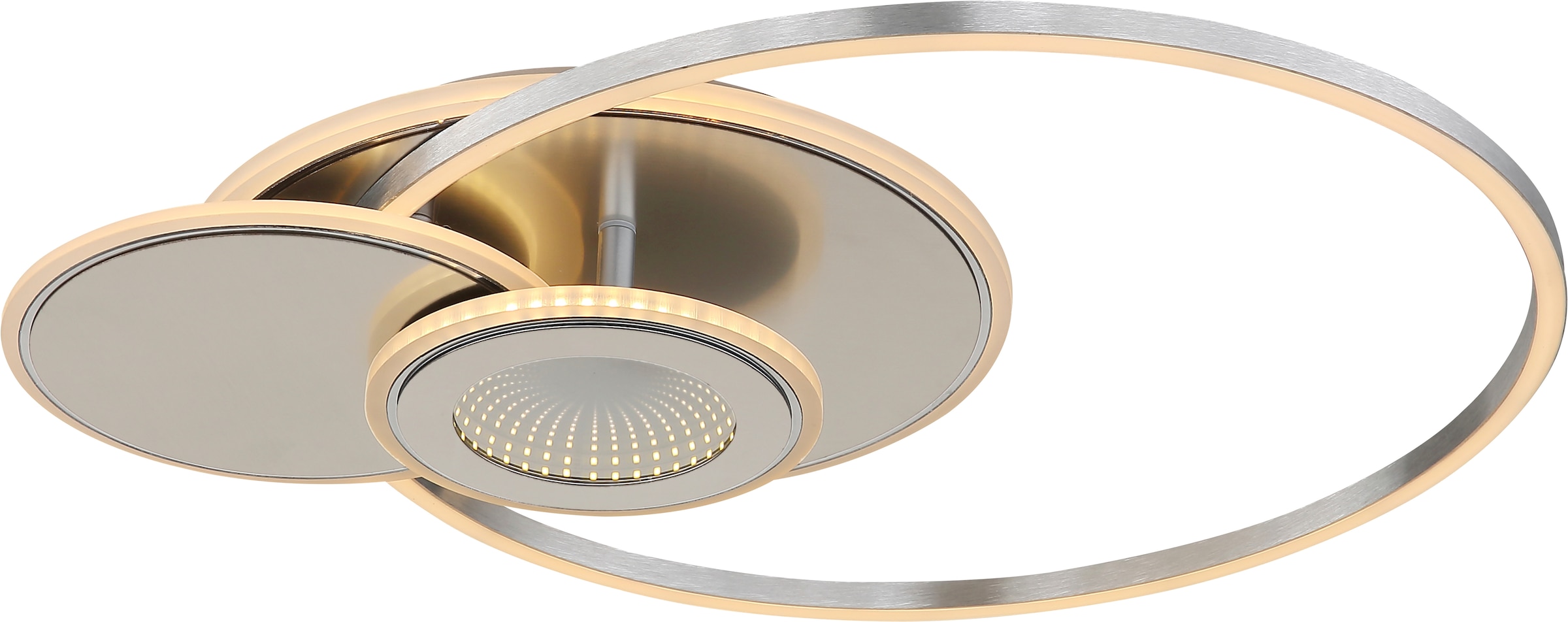 GLOBO LIGHTING Deckenleuchte »BELTRAN« LED-Modul 1 Stk. Kleine LED-Deckenleuchte, 3D-Effekt, dimmbar, modern & flexibel