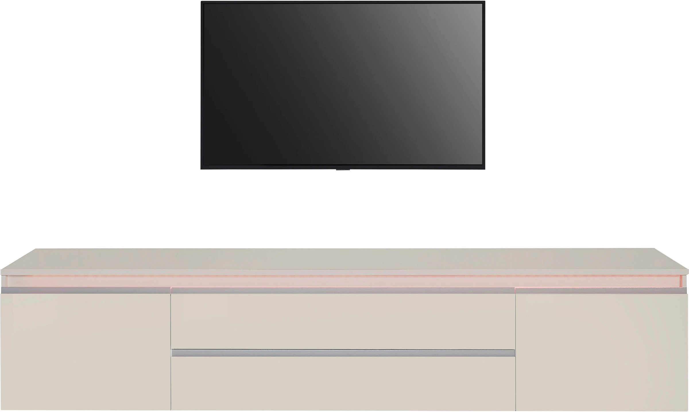 INOSIGN Lowboard "Magic,Lowboard,TV-Kommode,TV-Möbel,TV-Bank" Alugriff,2Tür günstig online kaufen