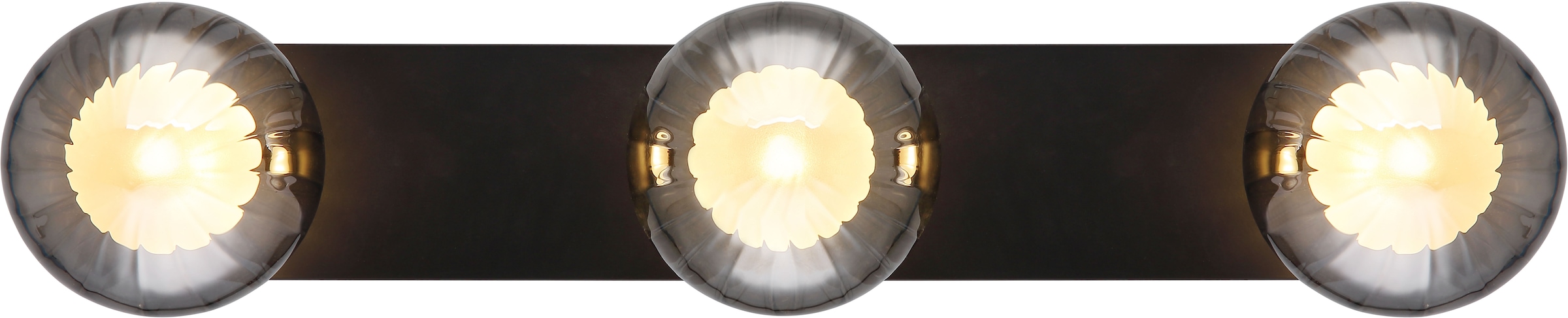 GLOBO LIGHTING Deckenleuchte »ANDER«, Leuchtmittel G9 | ohne Leuchtmittel, Deckenlampe/Glaskugeln/Glas rauchfarben/Wohnbereich