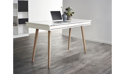 Hammel Furniture Schreibtisch »Mistral«, mit Holzbeinen und drei Schubladen, Breite:... kaufen