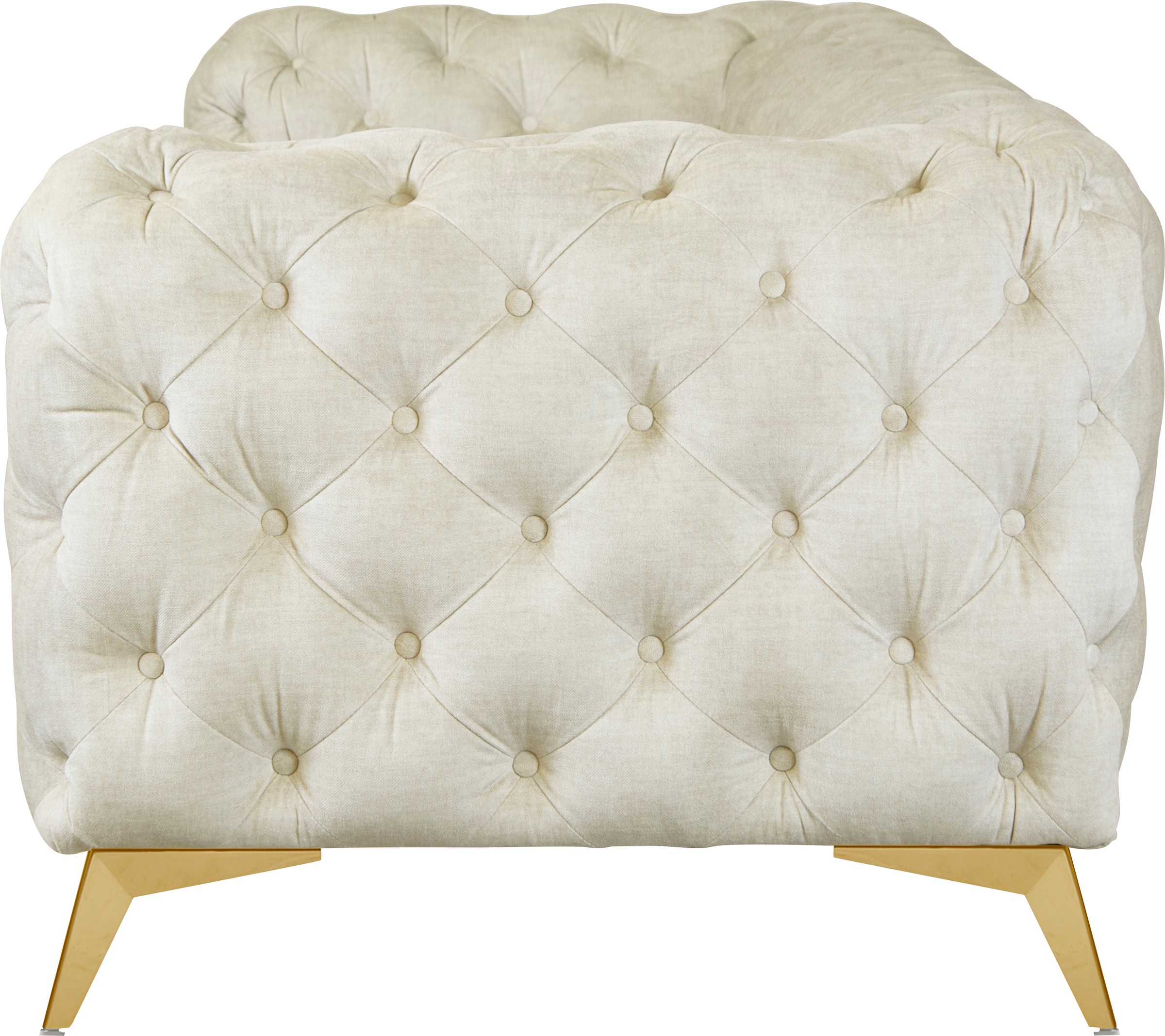 Leonique Chesterfield-Sofa »Glynis«, aufwändige Knopfheftung, moderne Chesterfield Optik, Fußfarbe wählbar