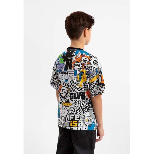 Gulliver Alloverdruck BAUR | T-Shirt, farbigem ▷ mit für
