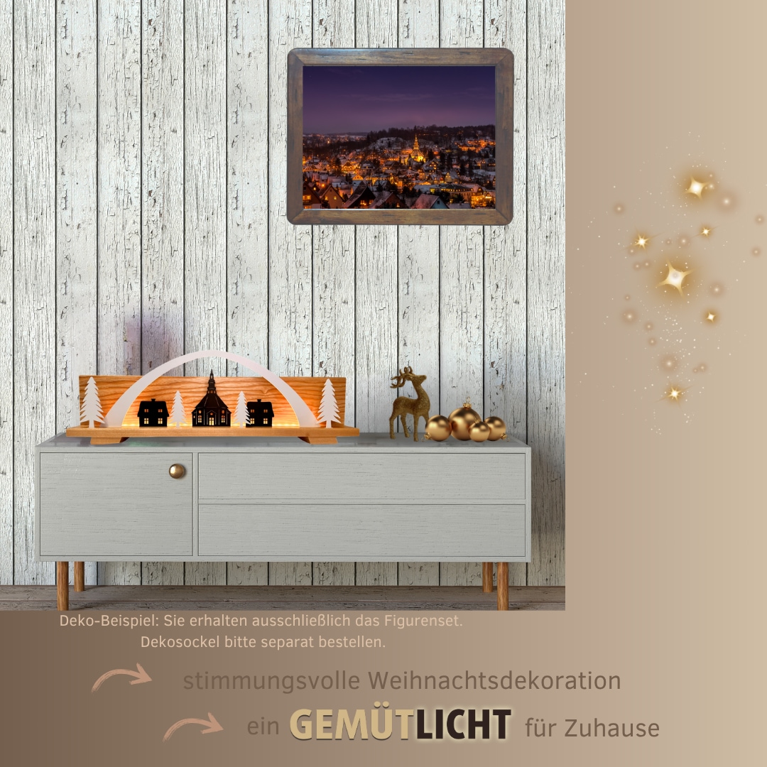 Weigla Dekofigur "Figurenset "Seiffen" für WEIGLA Dekosockel, aus Holz" Erz günstig online kaufen