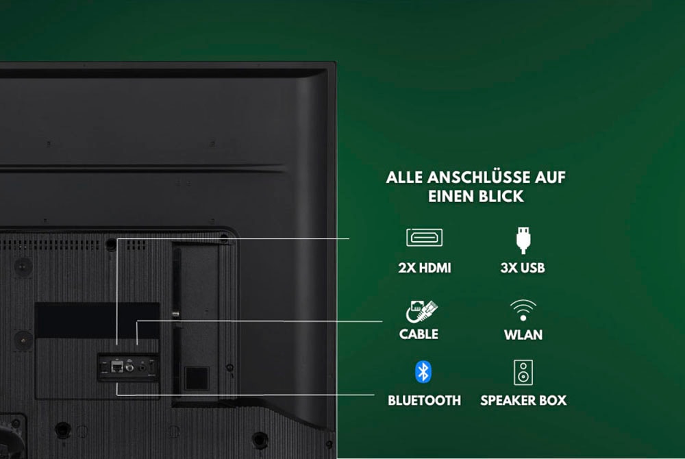 Hanseatic QLED-Fernseher »55Q850UDS«, 139 cm/55 Android Zoll, | BAUR TV-Smart-TV HD, 4K Ultra