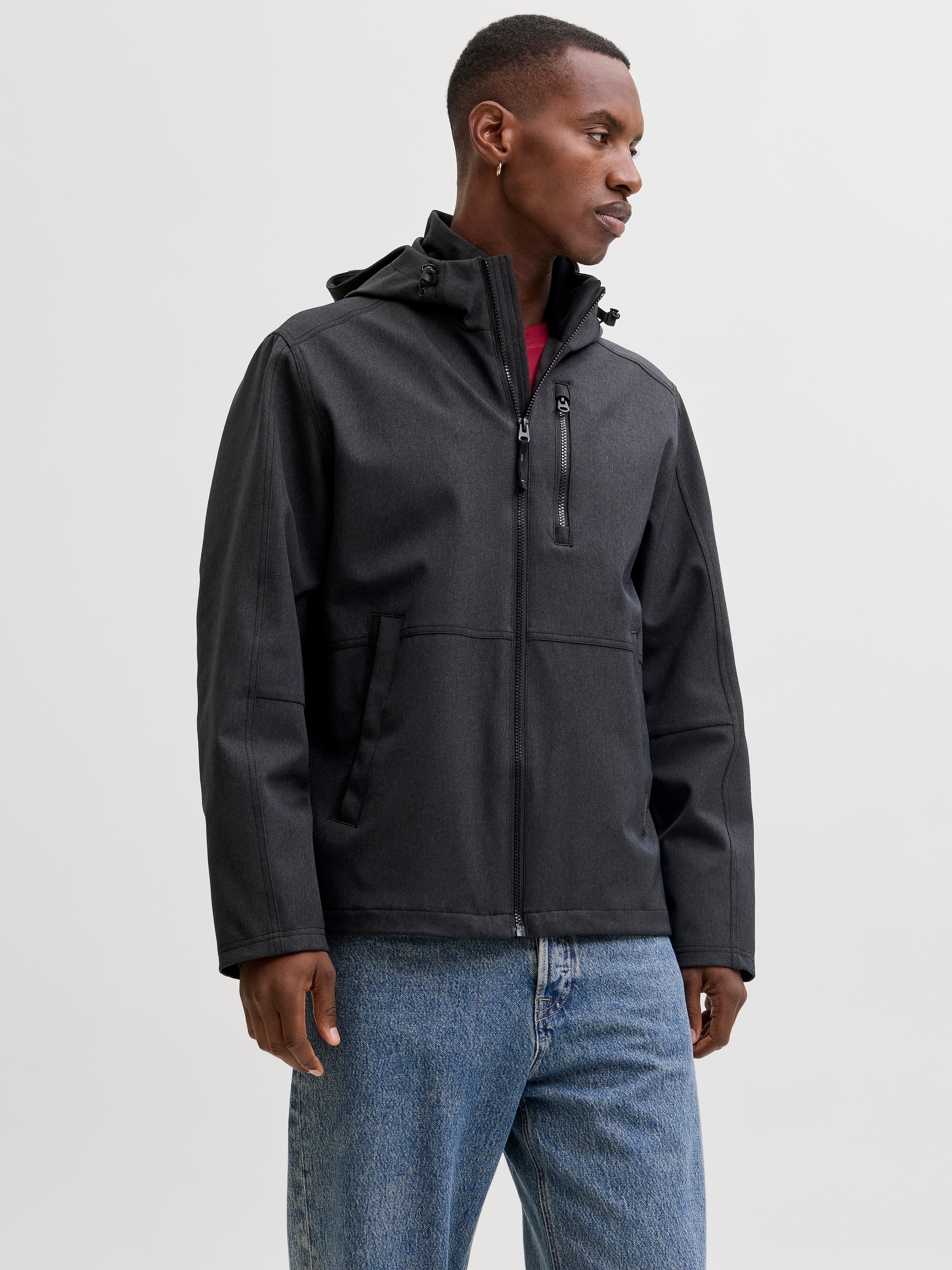 Jack & Jones Outdoorjacke "JJEADAM DOVER JACKET SN" mit Kaputze
