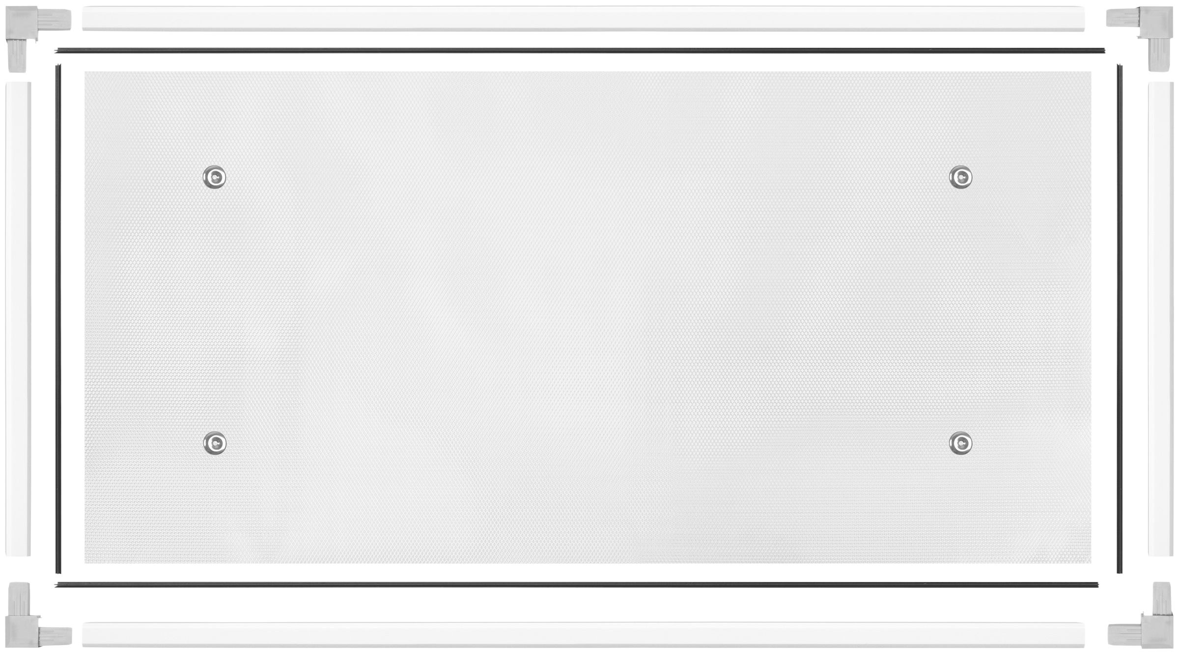 SCHELLENBERG Lichtschachtabdeckung »Kellerschachtabdeckung aus Aluminium«, Lichschachtabdeckung mit Rahmen, 55 x 110 cm, 50364