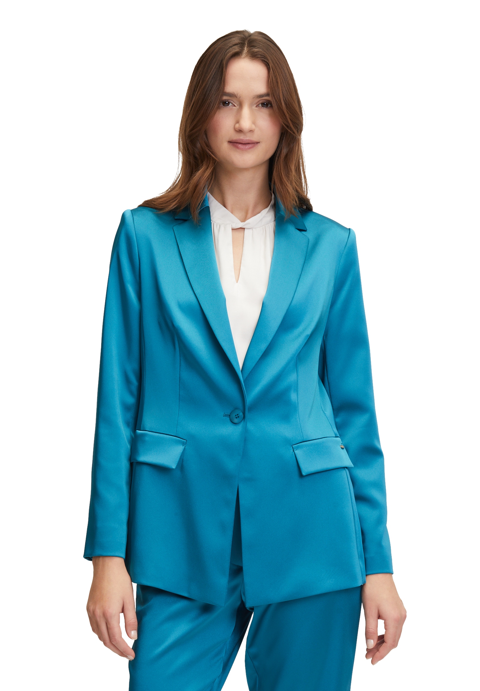 Longblazer »Betty & Co Businessblazer mit Taschen«, Material