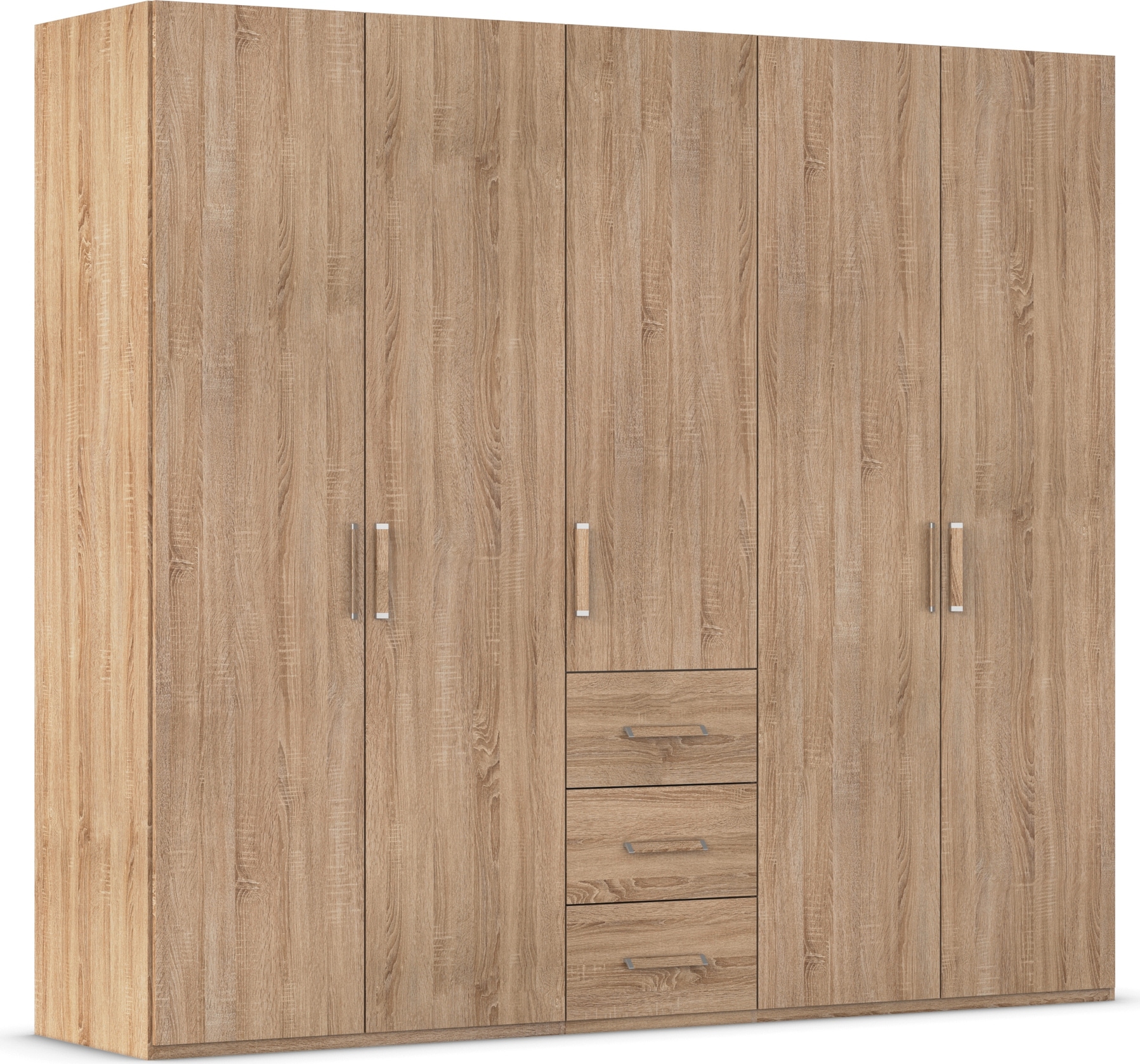 rauch Drehtürenschrank "Kleiderschrank Schrank Garderobe Schlafzimmerschrank EVELYN" in 2 Höhen 197 oder 210 cm erhältlich, inkl. SOFT-CLOSE-FUNKTION, in elegantem Stil mit Schubladen 3 Breiten und 2 Höhen MADE IN GERMANY