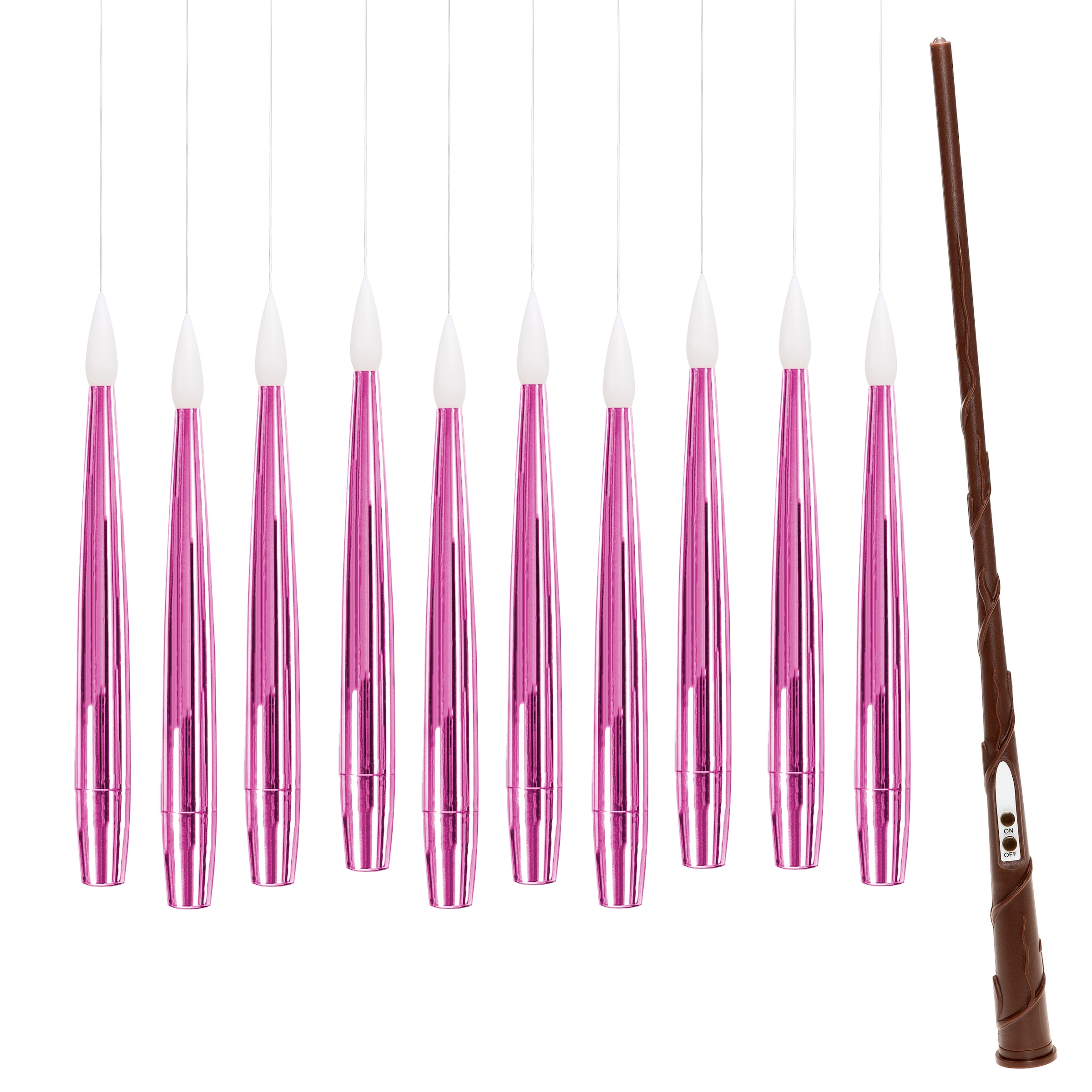 my home LED Dekolicht »10 Schwebende LED Tafelkerze mit Zauberstab Noaro« LED-Modul 11 Stk. Warmweiß mit Zauberstab als Fernbedienung