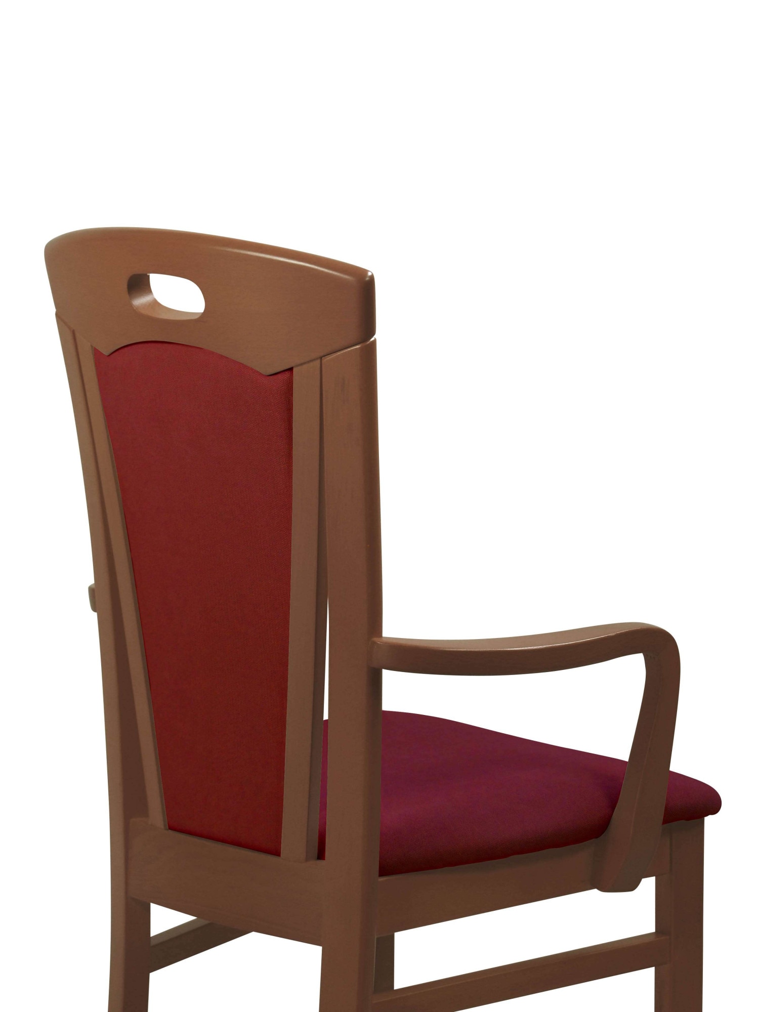Home affaire Esszimmerstuhl »FERDI, Armlehnstuhl, Made in Italy, Massivholz«, 1 St., Feinstruktur, Bezug Feinstruktur (wasser-und fleckabweisend) oder Struktur