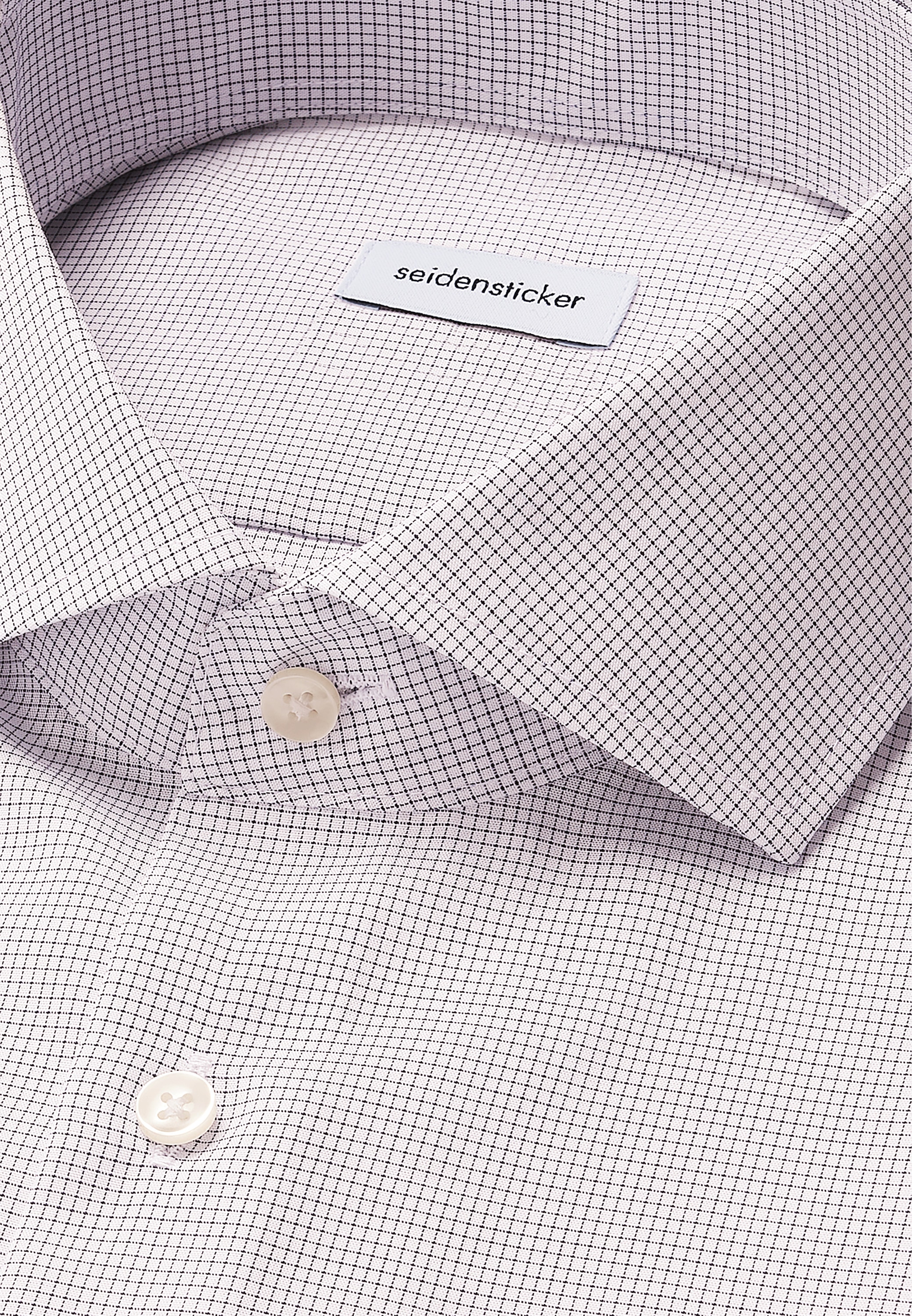 seidensticker Businesshemd »Schwarze Rose«, Slim 1/1 Kentkragen Karo