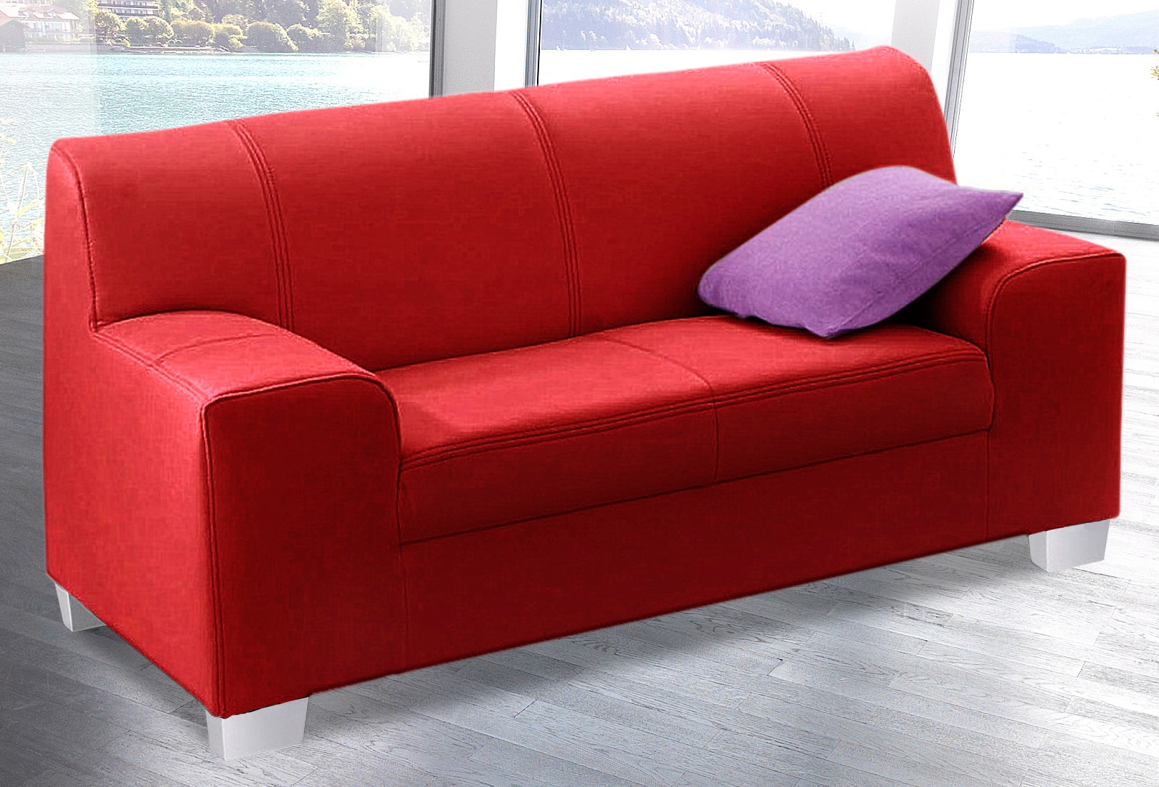 DOMO collection 2-Sitzer »Amando zeitlos und modern, komfortabel,«, in vielen Bezugsvarianten, auch in Leder