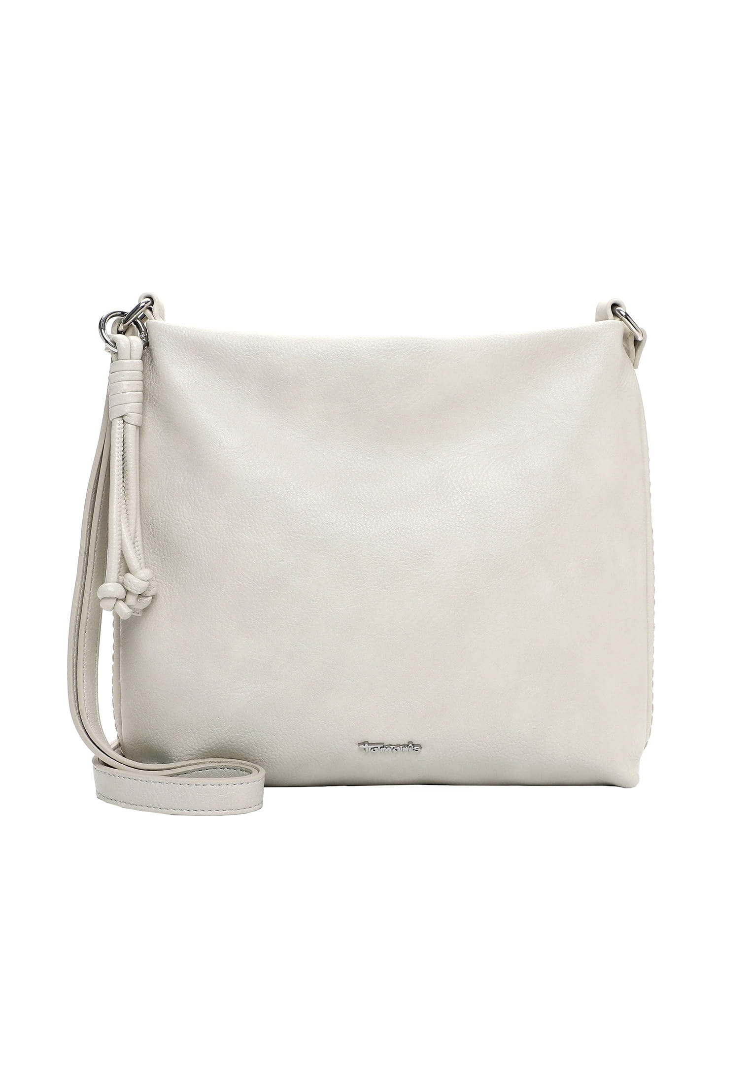 Umhängetasche TAMARIS "Umhängetasche TAS Keona", Damen, Gr. B/H/T: 27cm x 26cm x 5cm 0, beige (ecru 320), Polyurethan, Taschen Umhängetasche