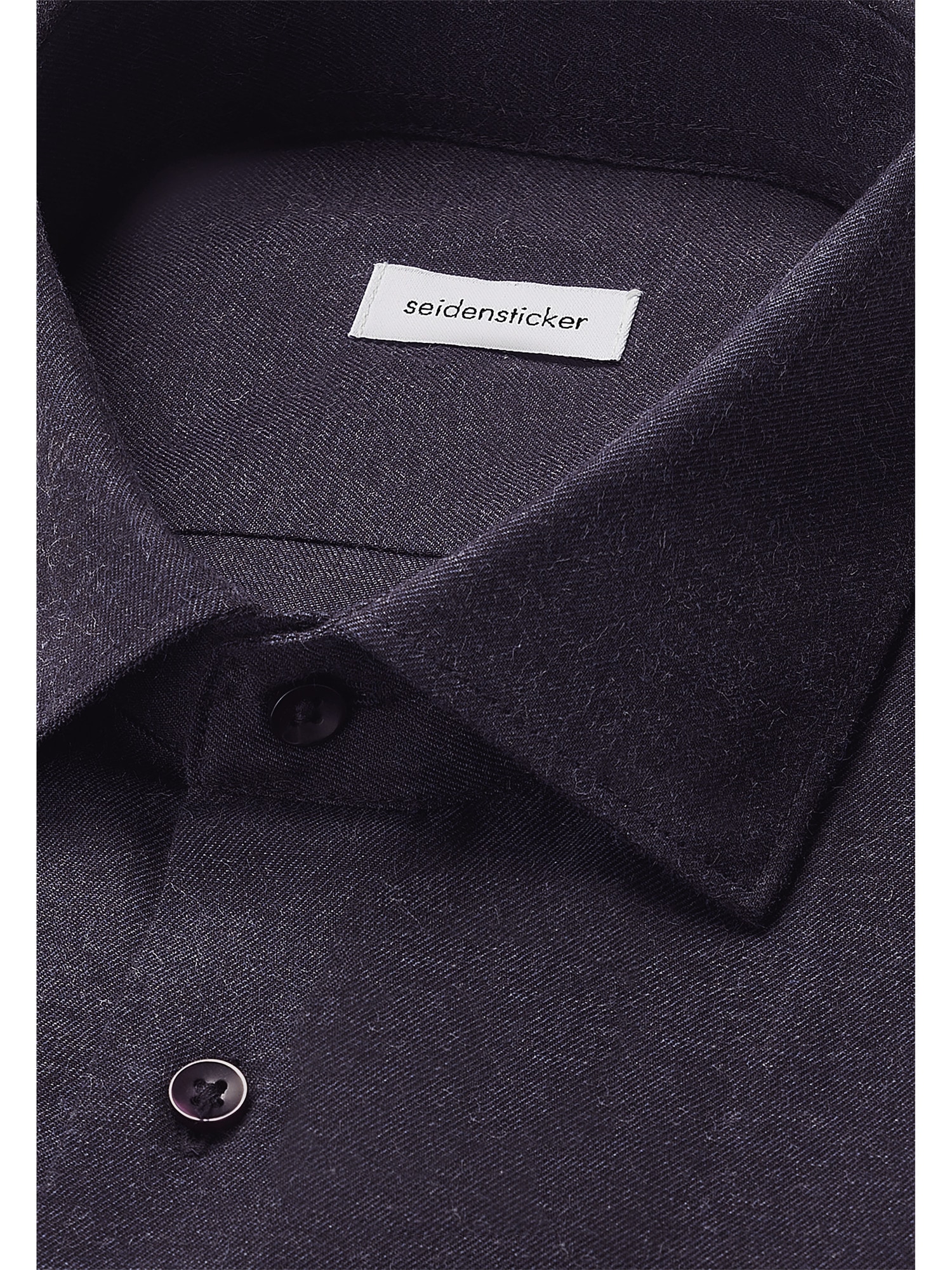 seidensticker Flanellhemd »Schwarze Rose«, Slim 1/1 Kentkragen Flanell