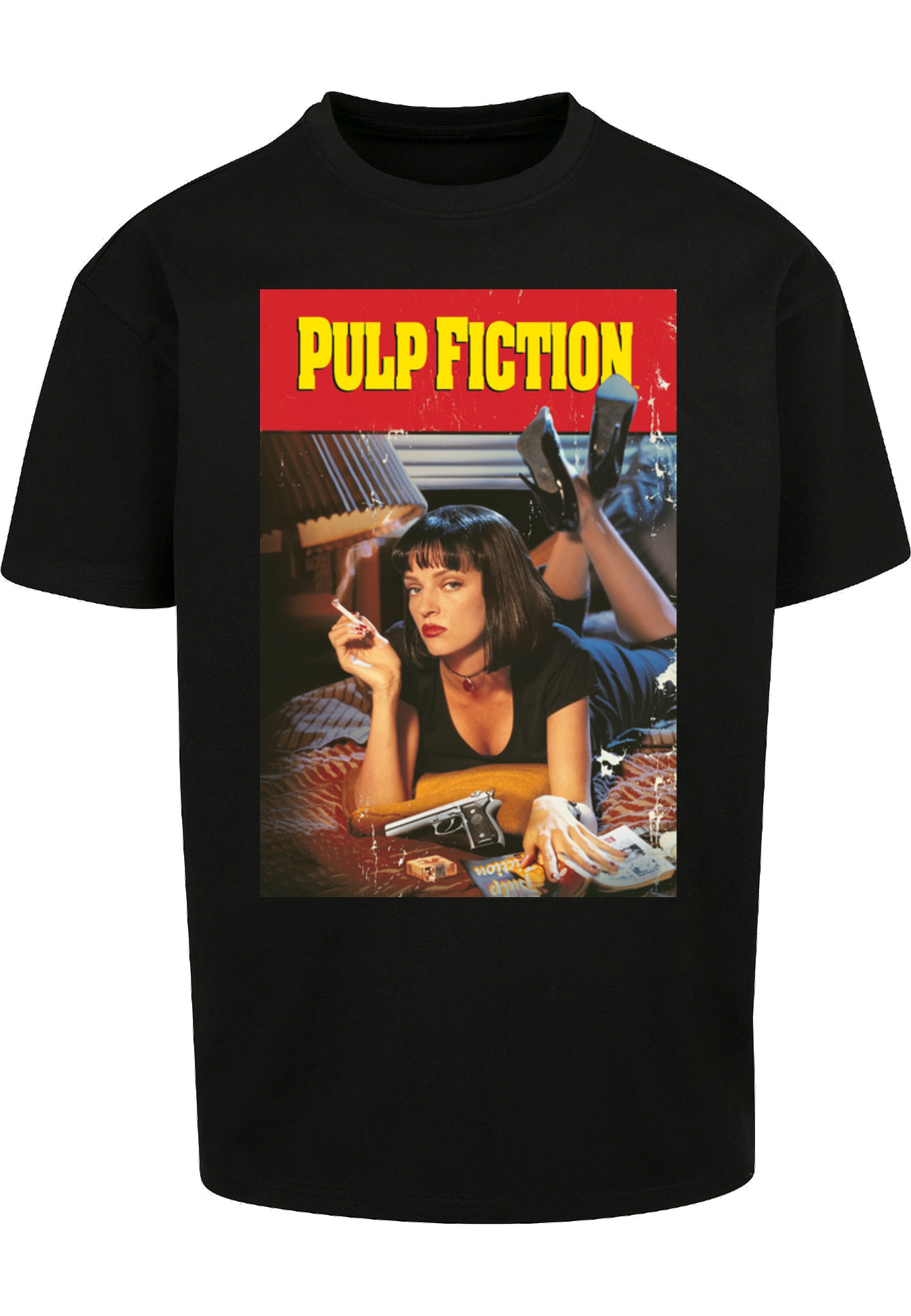 Merchcode T-Shirt "Merchcode Herren Pulp Fiction Poster Oversize Tee" 1 Stk.
