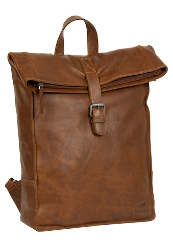 Cityrucksack »Memphis backpack flap«, aus hochwertigem Leder
