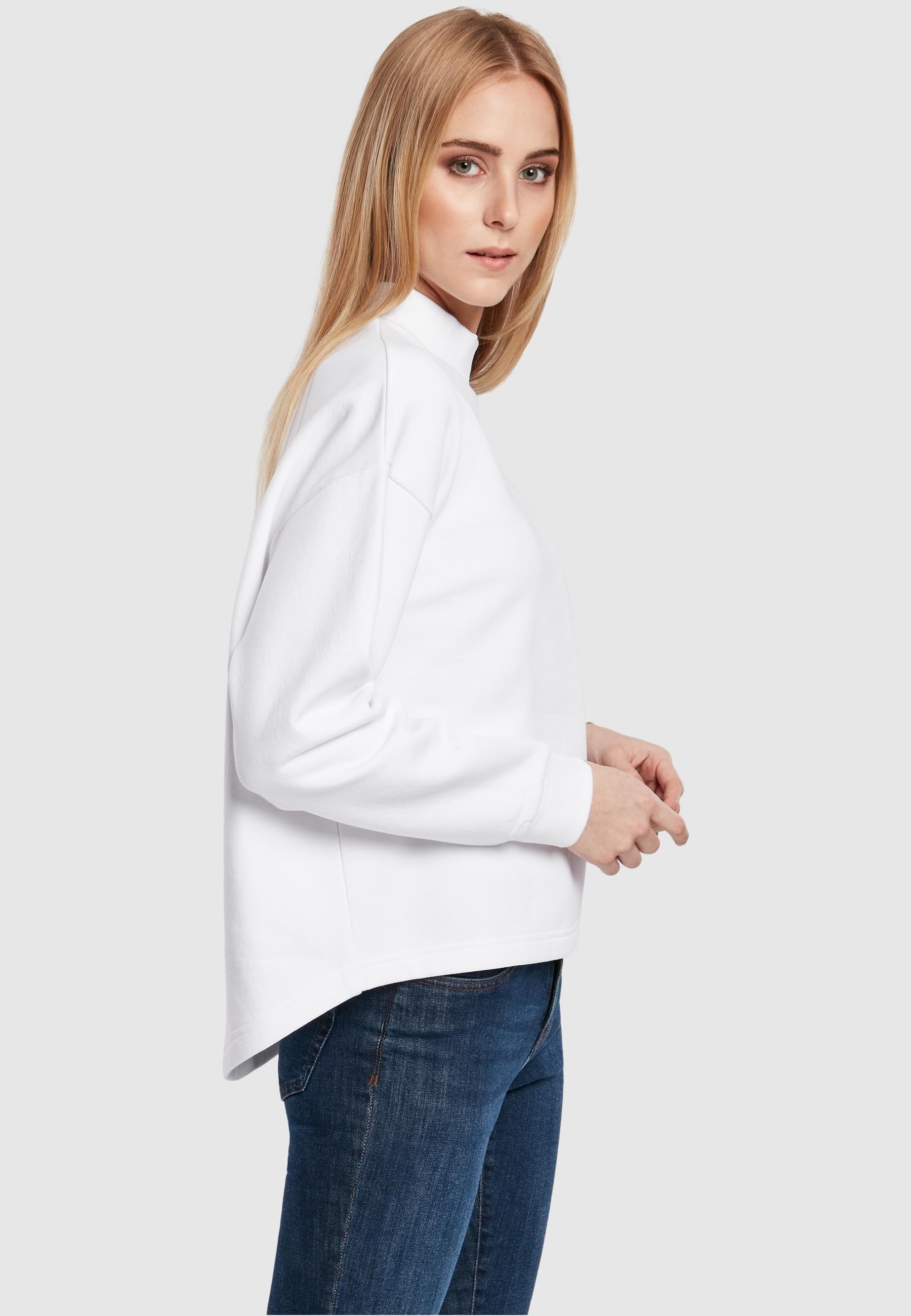 URBAN CLASSICS Sweatshirt »Urban Classics Damen Ladies Oversized High Neck Crew«, (1 tlg.)