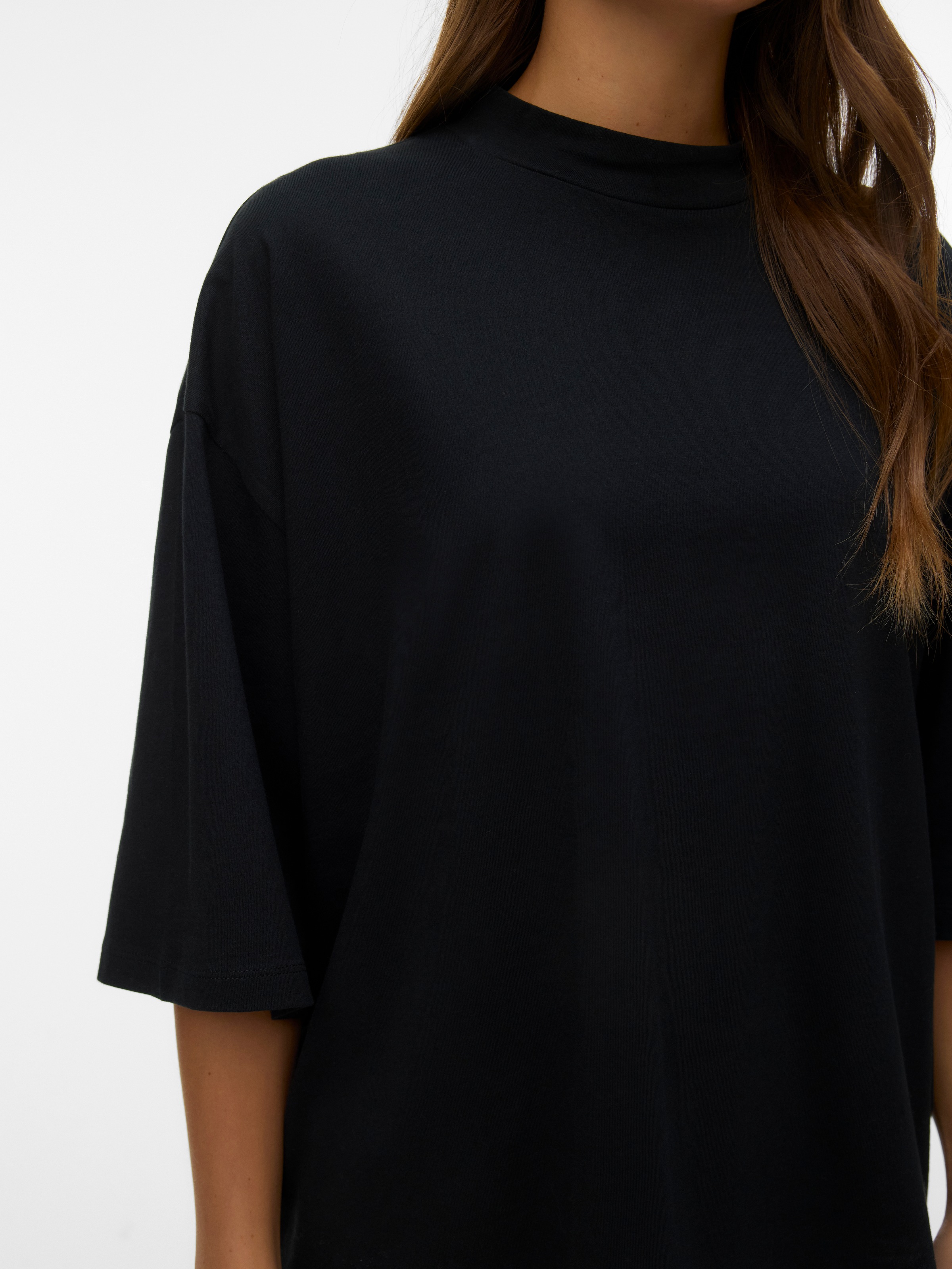 Thumbnail - Vero Moda Kurzarmshirt "VMMOLLY 3/4 TOP JRS NOOS" Baumwolle, loose fit