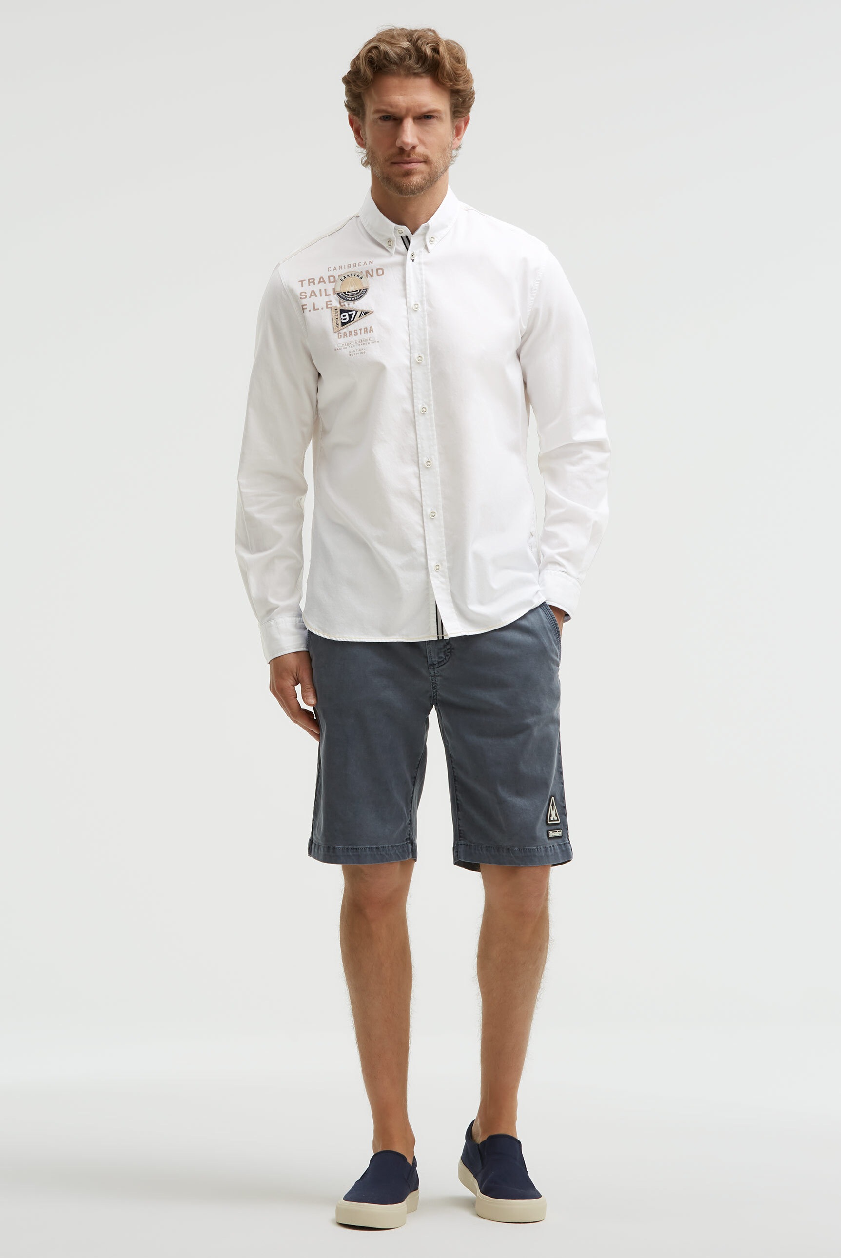 Gaastra Langarmhemd mit reflektierenden Tapes