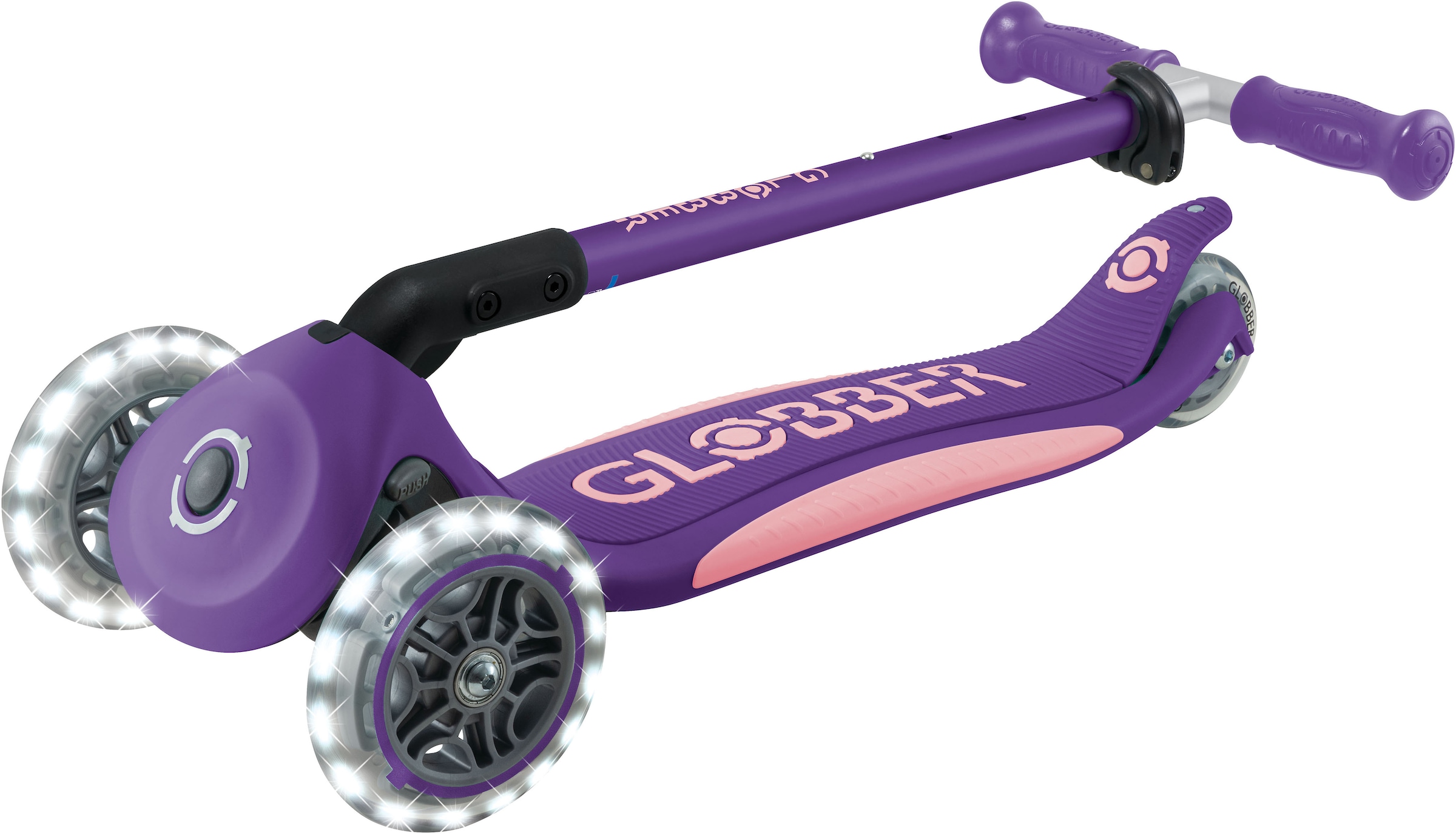 Globber Tretroller »GLOBBER ELITE LIGHTS, mit Leuchtrollen«