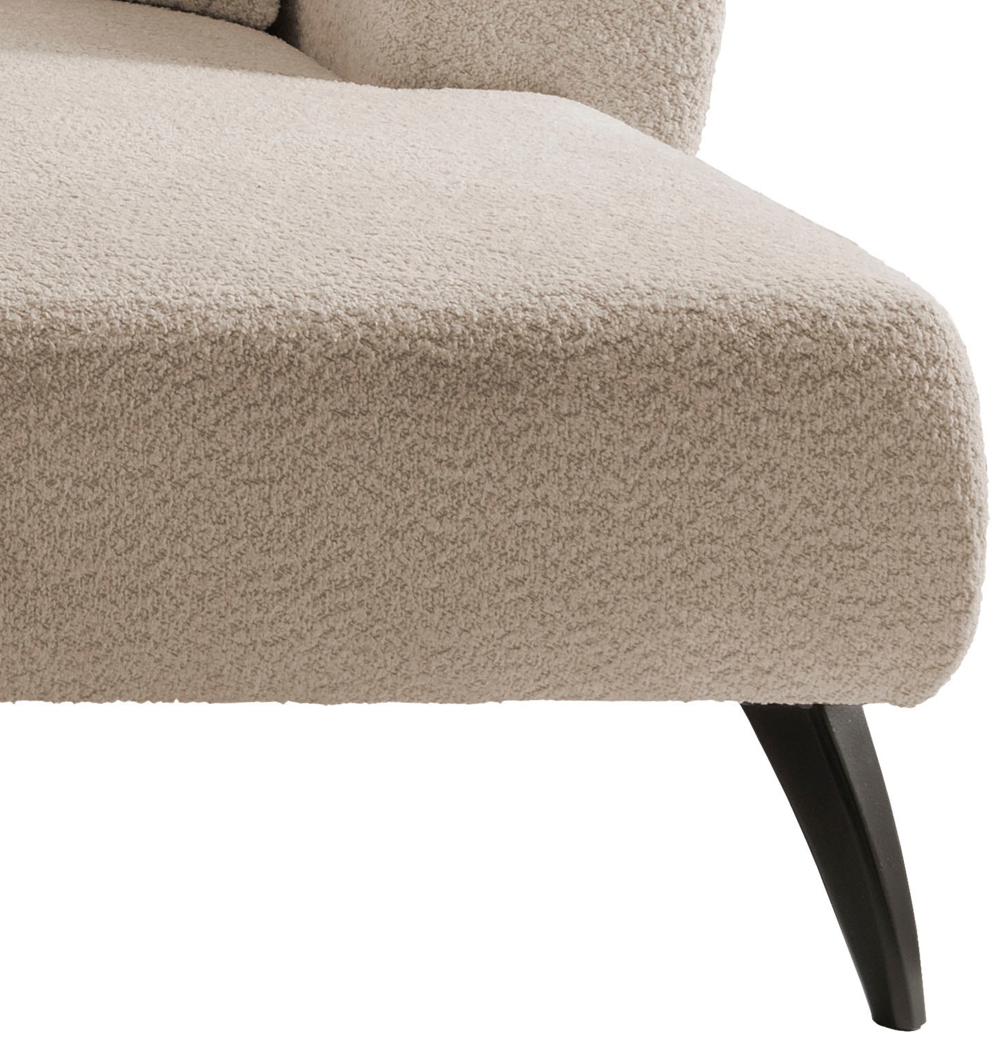 INOSIGN Ecksofa »Colori L-Form«, Holzfußfarbe wählbar, inkl. 4x Zierkissen