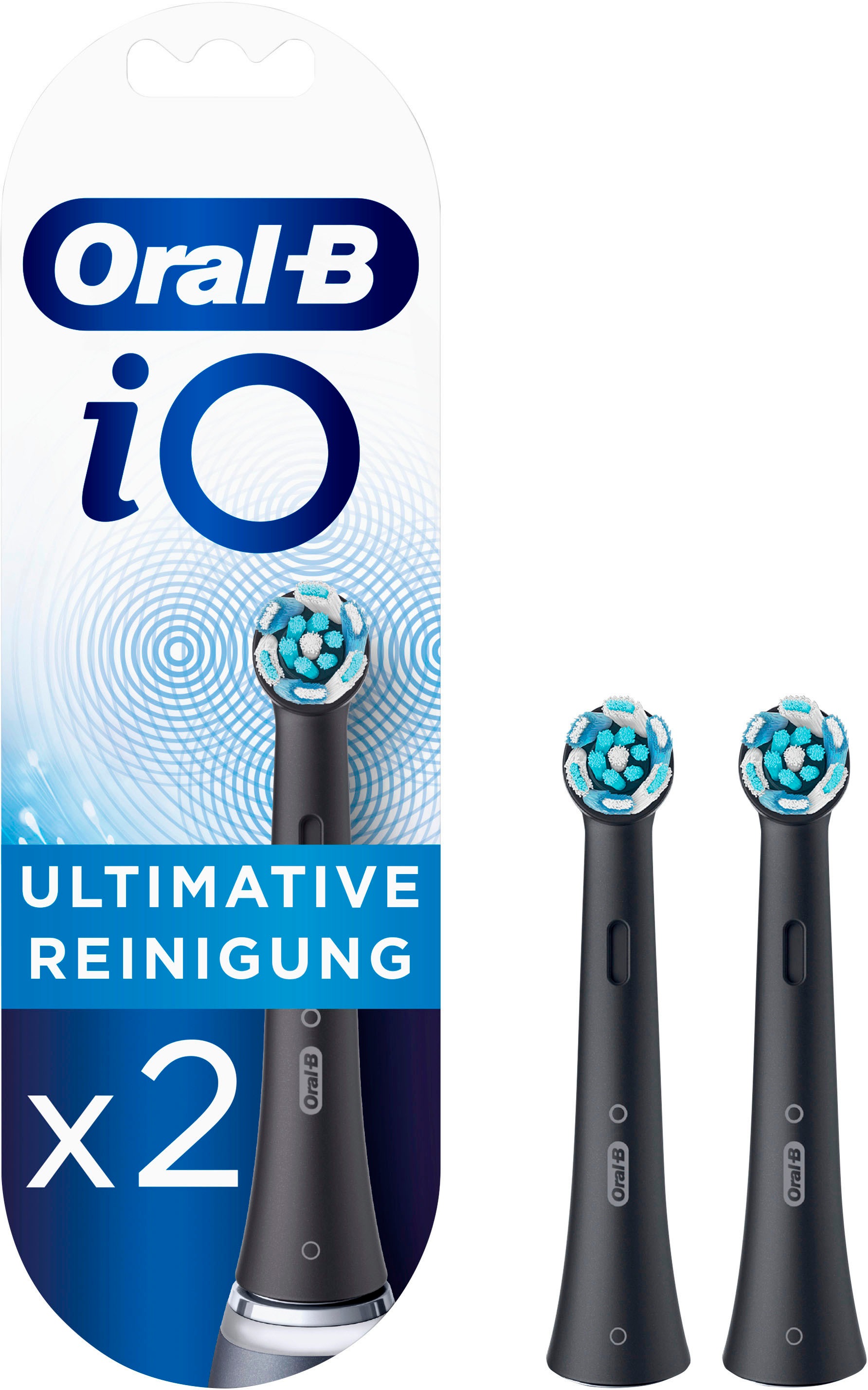 Oral-B Aufsteckbürsten »iO Ultimative Reinigung BLACK«, iO Technologie