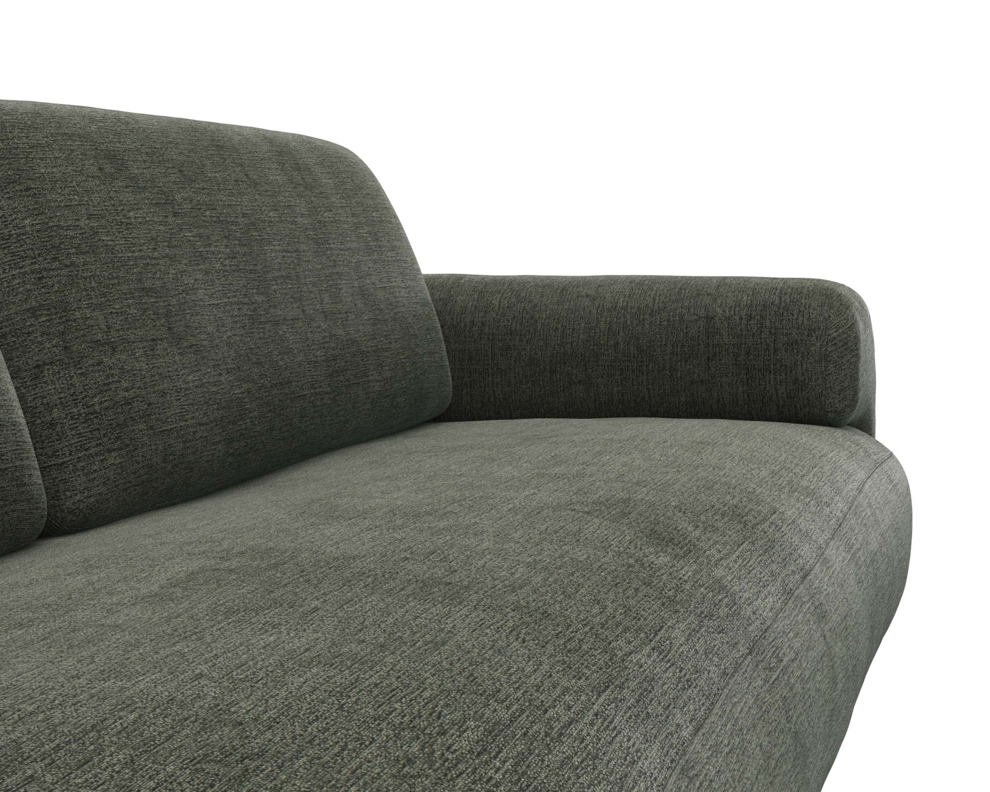 FLEXLUX 2,5-Sitzer »Molino Designsofa, Polstersofa, Einzelsofa, Couch«, Kaltschaum & Stahl-Wellen für erstklassigen Sitzkomfort, Füsse Schwarz