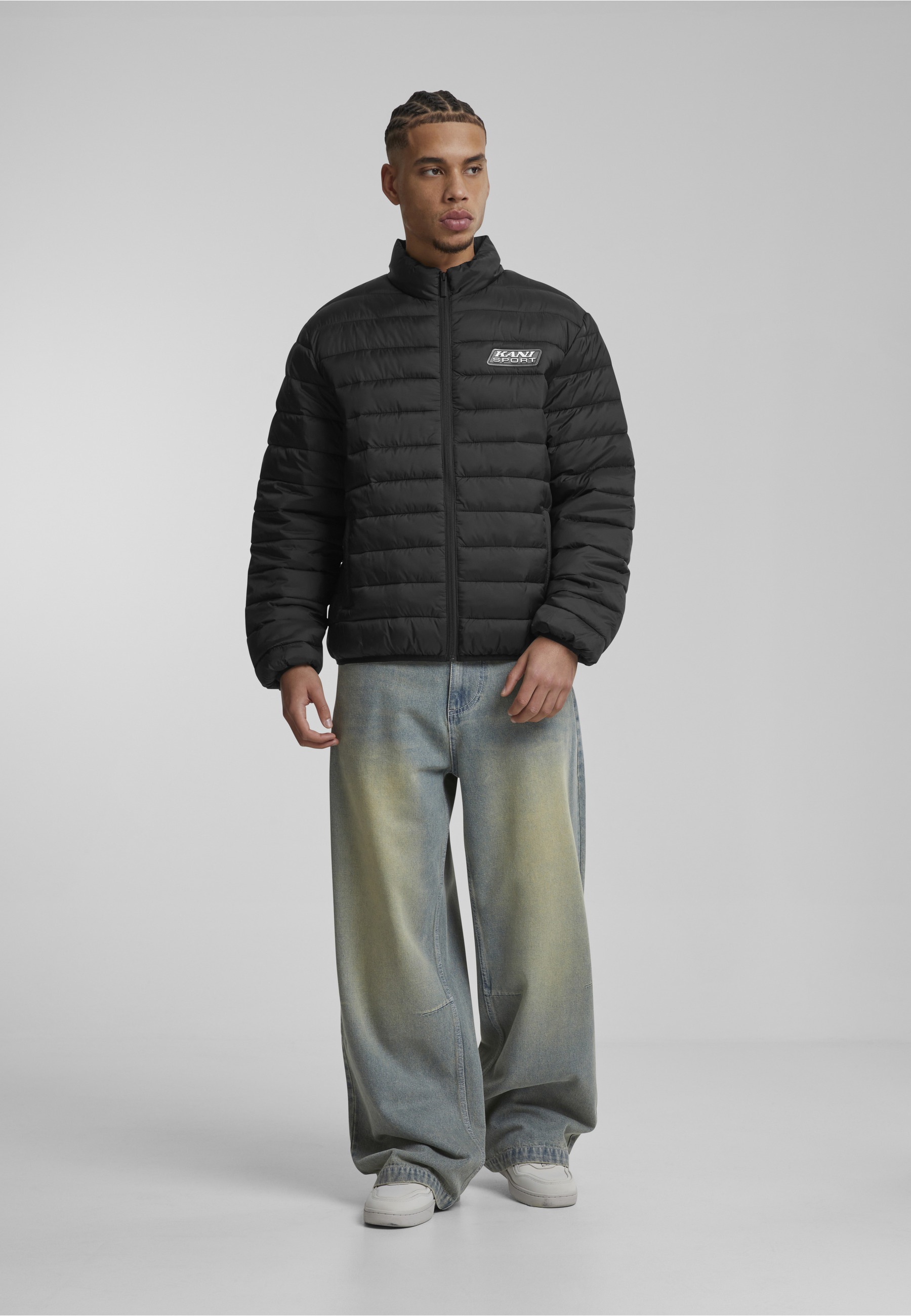 Karl Kani Winterjacke »Karl Kani Karl Kani Sport Patch Light Puffer Jacket« 1 Stk. tlg. ohne Kapuze