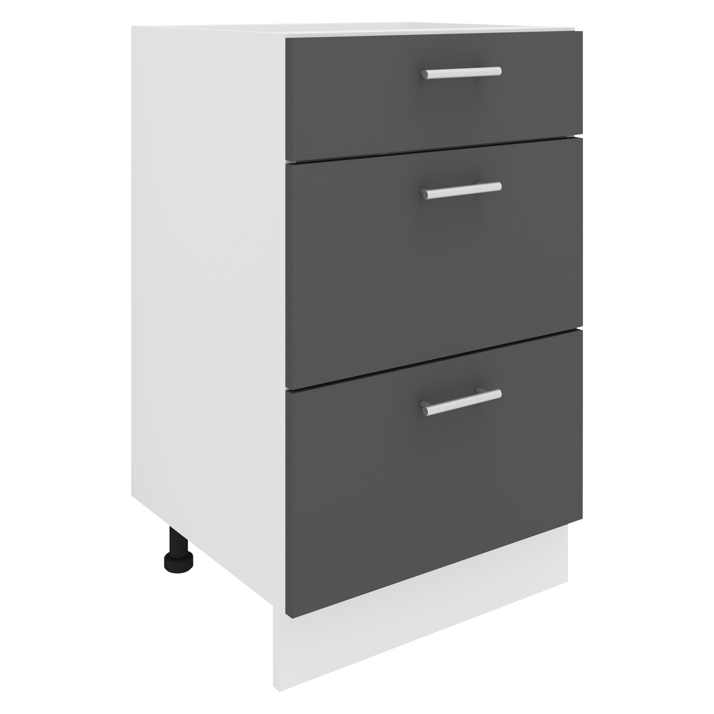 VCM Unterschrank »VCM Küchenschrank | Maße ca. H. 82 x B. 50 x. T. 46 cm | Unterschrank mit drei Schubladen | Küchenmöbel - Esilo«, (1 St.)