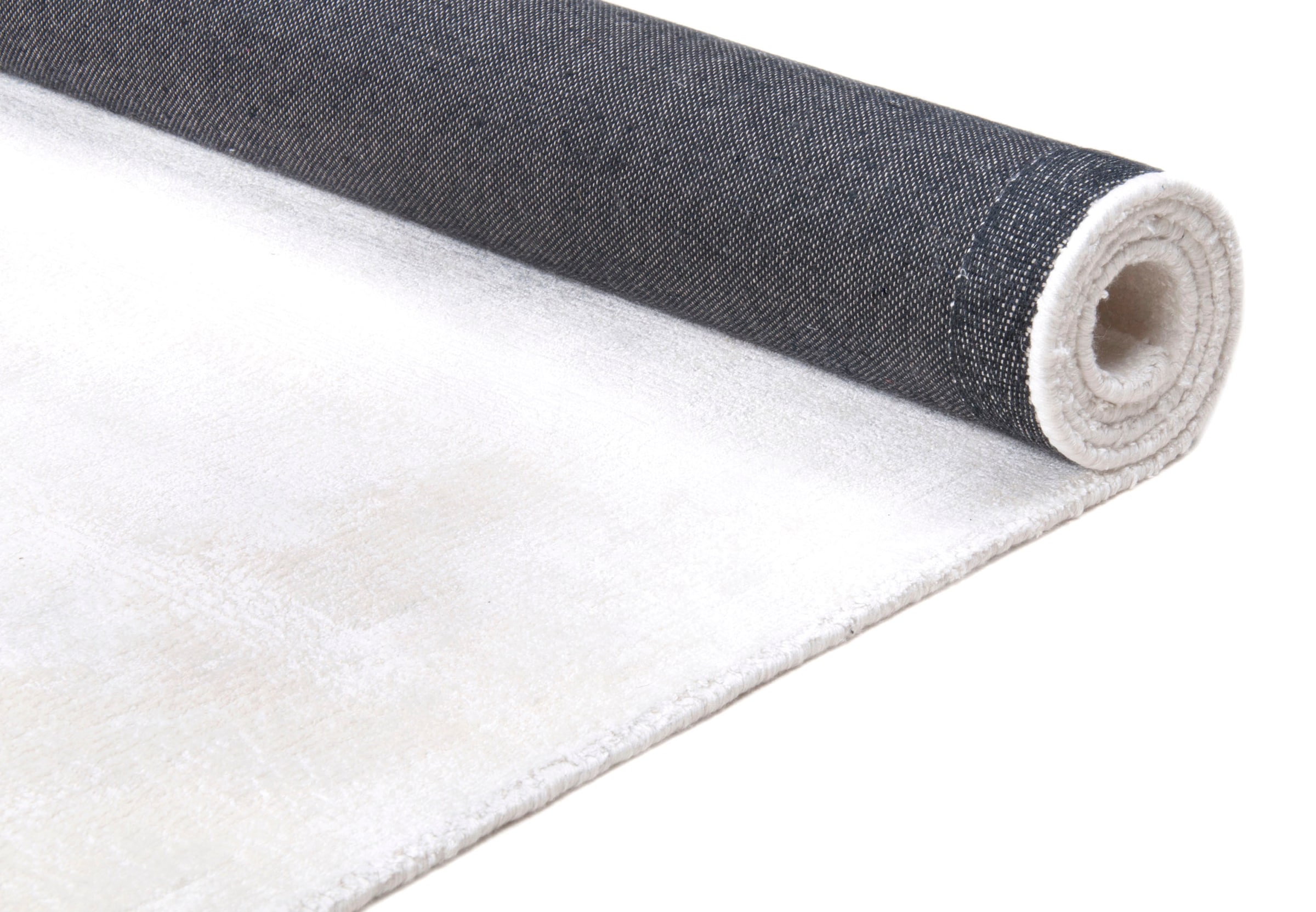 TOM TAILOR HOME Teppich »Shine uni«, rechteckig, 8 mm Höhe, Handweb Teppich, 100% Viskose, handgewebt, mit elegantem Schimmer