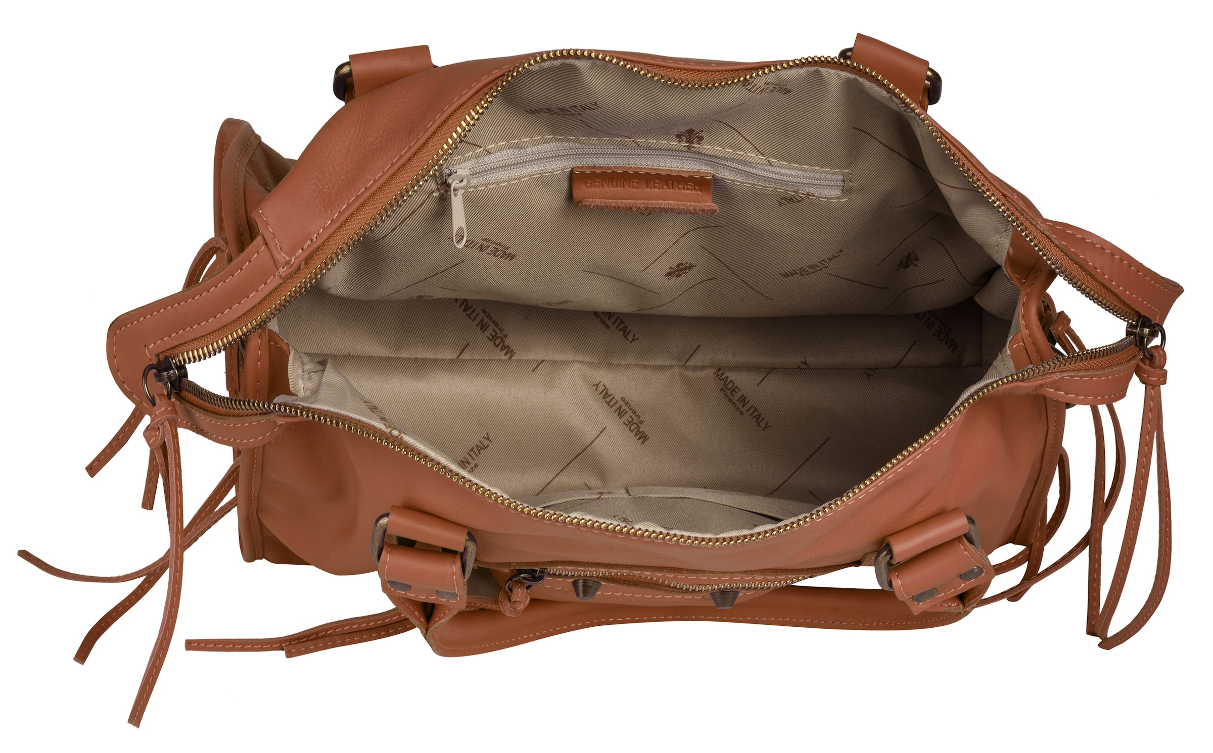 forty° Shopper, echt Leder, Made in Italy