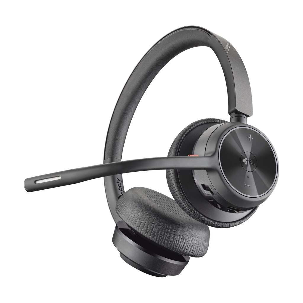 Poly Wireless-Headset »BT Headset Voyager 4320 USB-A/C Teams«, Bluetooth, Noise-Cancelling