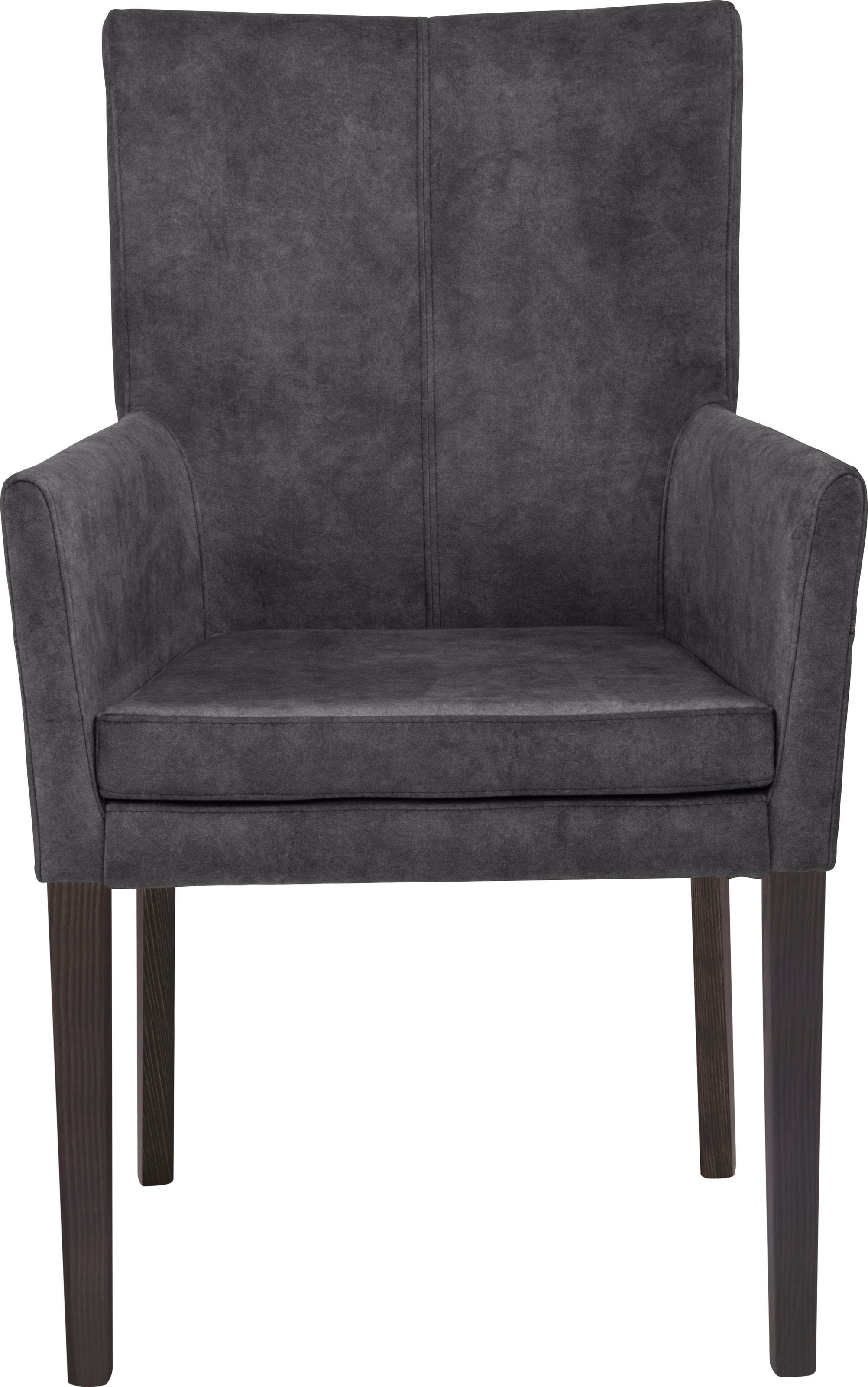 Home affaire Armlehnstuhl "Aspen" () Beine aus massiver Buche, wengefarben günstig online kaufen