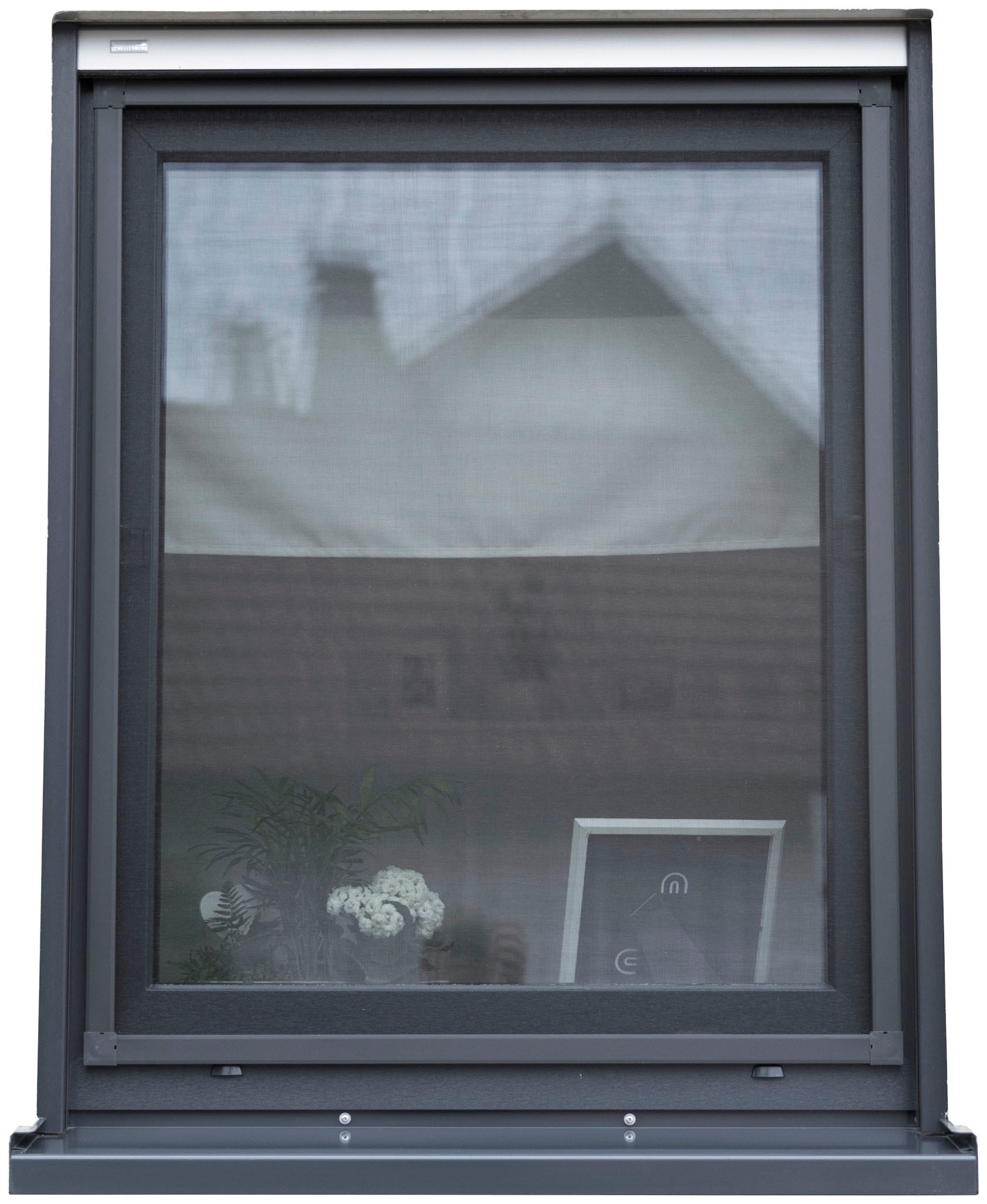 SCHELLENBERG Insektenschutz-Fensterrahmen »Fliegengitter Fenster Premium«, mit Rahmen aus Aluminium, 140 x 150 cm, anthrazit, 70043