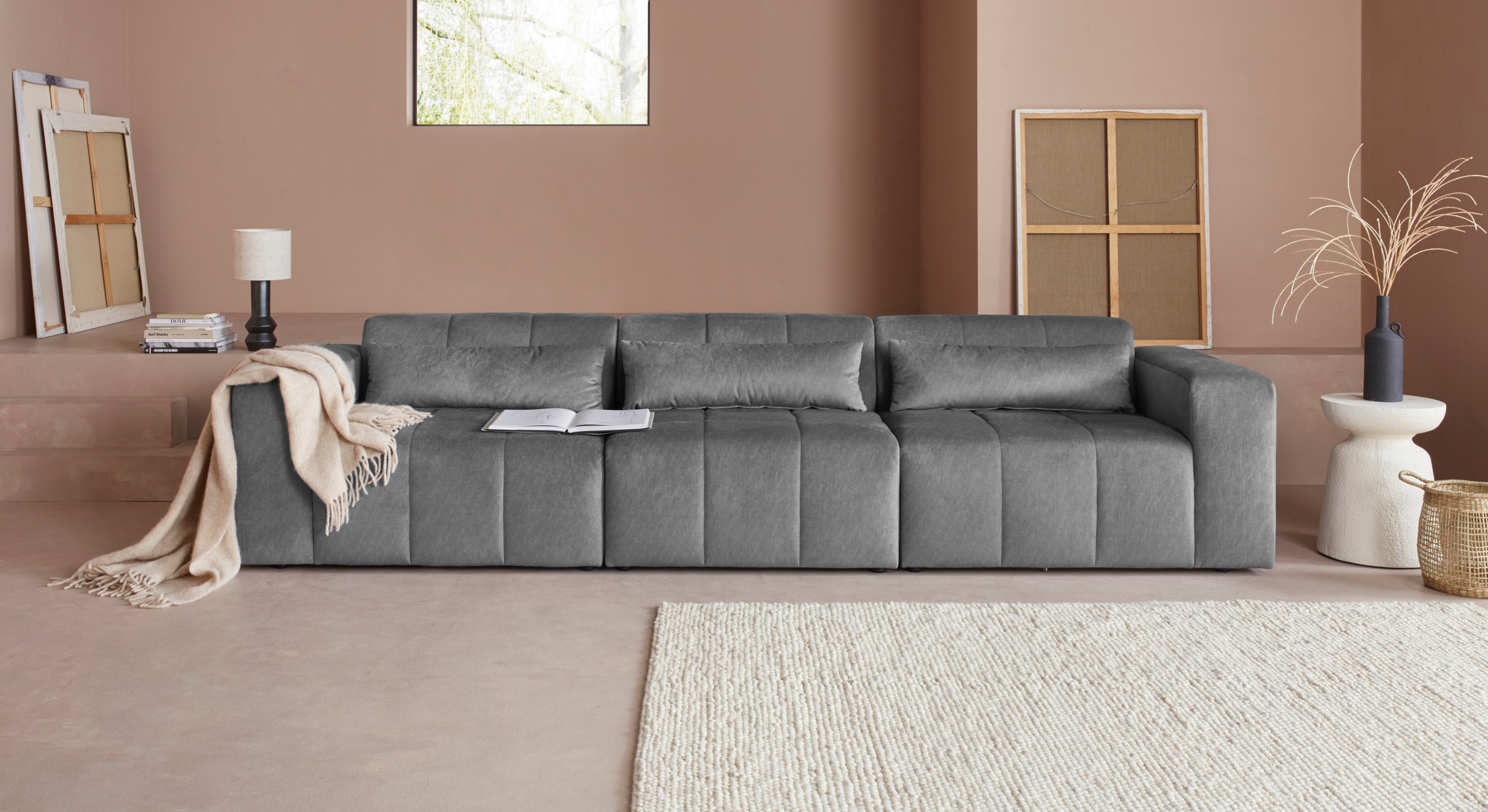 LeGer Home by Lena Gercke Ecksofa »Maileen L-Form«, Modulsofa, bestehend aus 4 Modulen, Farben mixbar