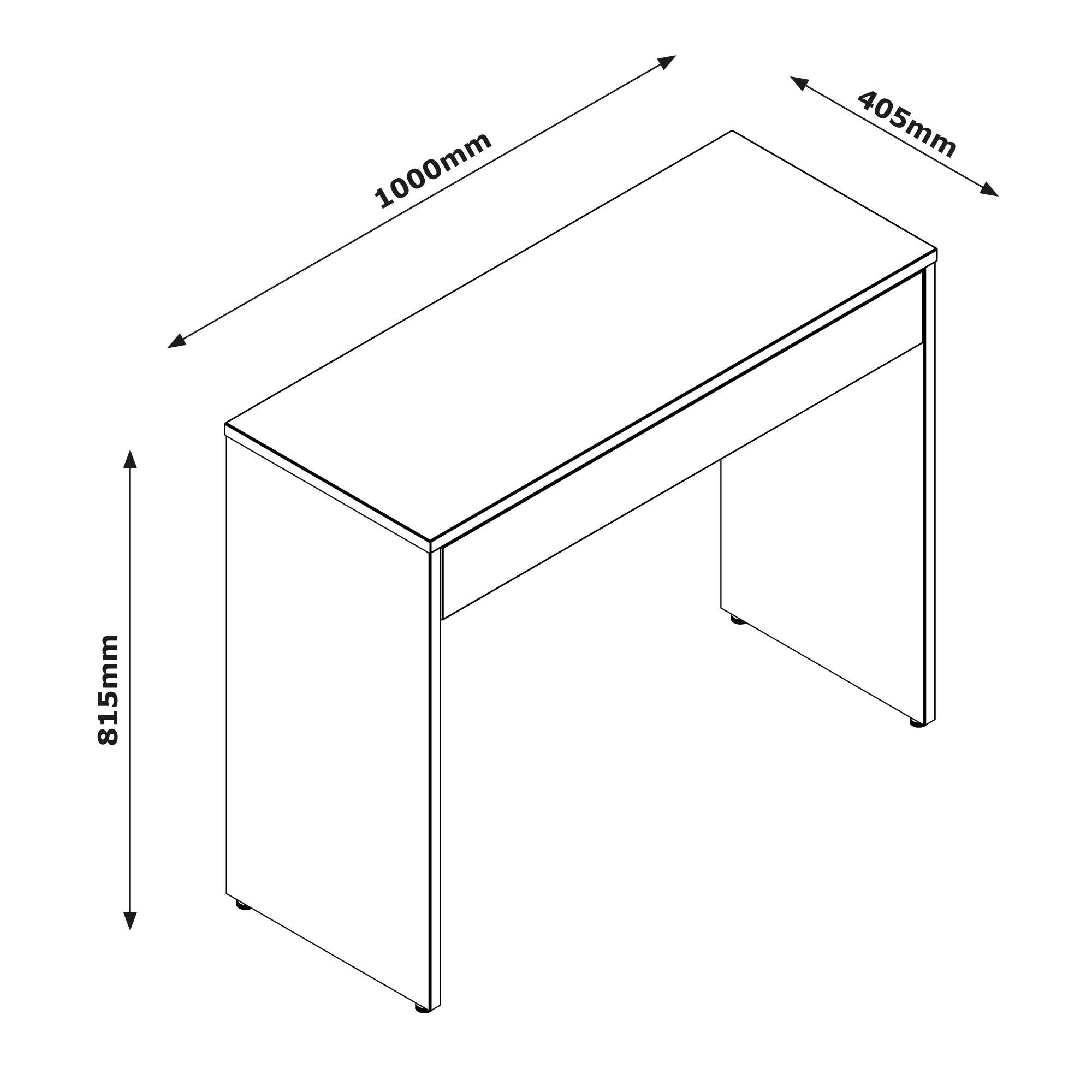 Composad Schreibtisch »Espressso,Konsolentisch, Schreibtisch, Konsolenschreibtisch«, (1 St.), mit 1 Schublade