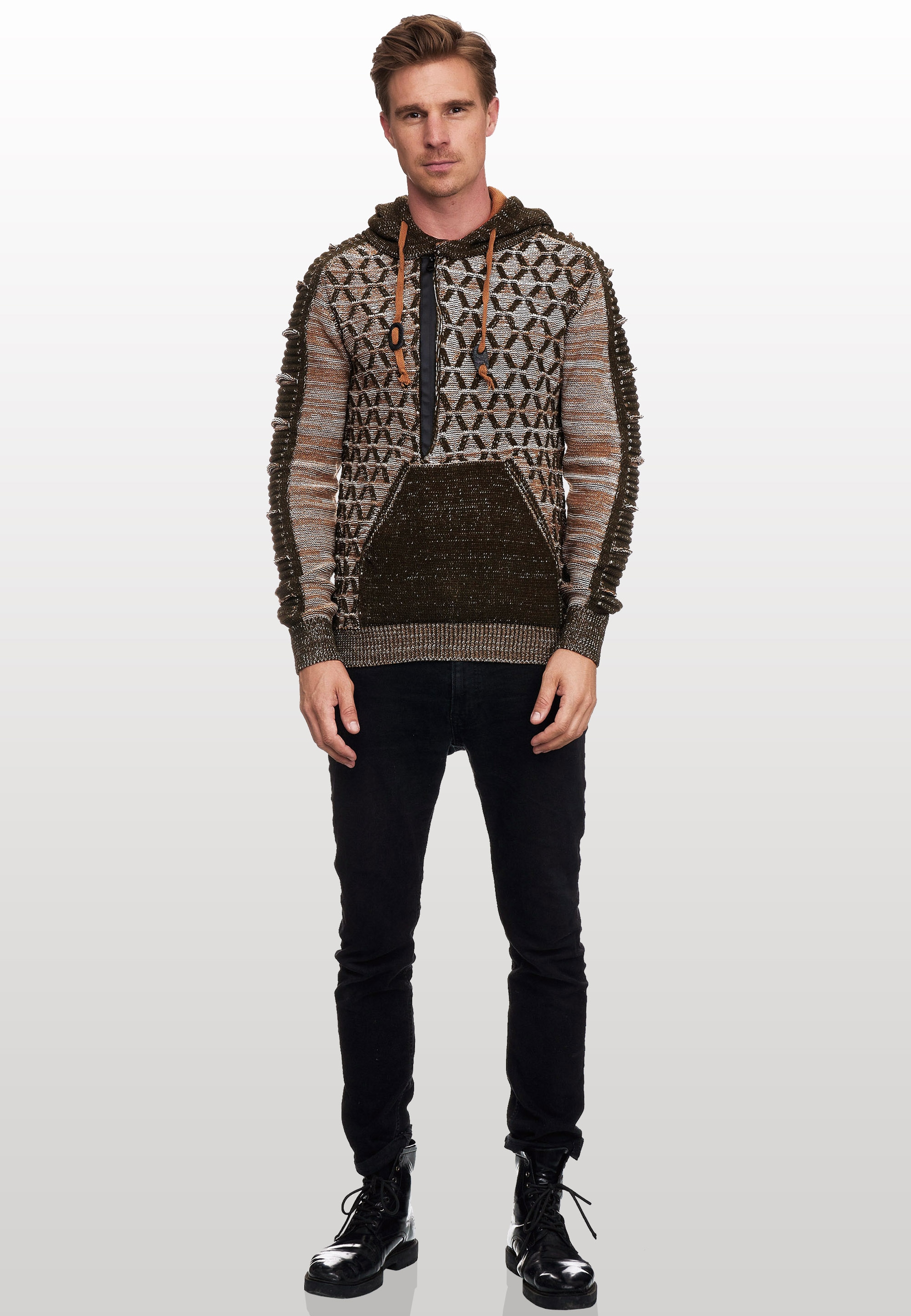 Rusty Neal Kapuzensweatshirt , in ausgefallenem Design
