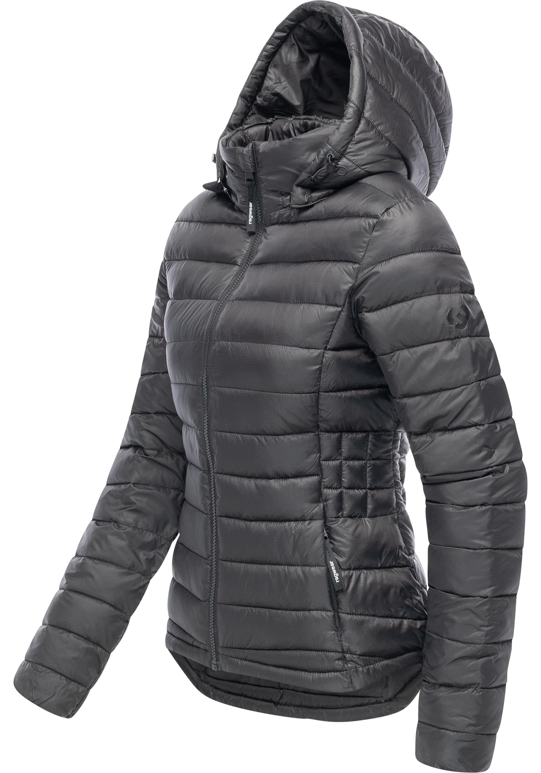 Ragwear Steppjacke »Bobie« mit Kapuze leichte, gesteppte Damen Jacke mit abnehmbare Kapuze