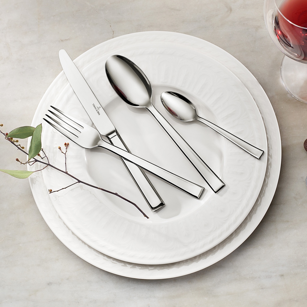 Villeroy & Boch Tafelmesser »Tafelmesser Victor 228 mm 6er Set silber« Spülmaschinenfest