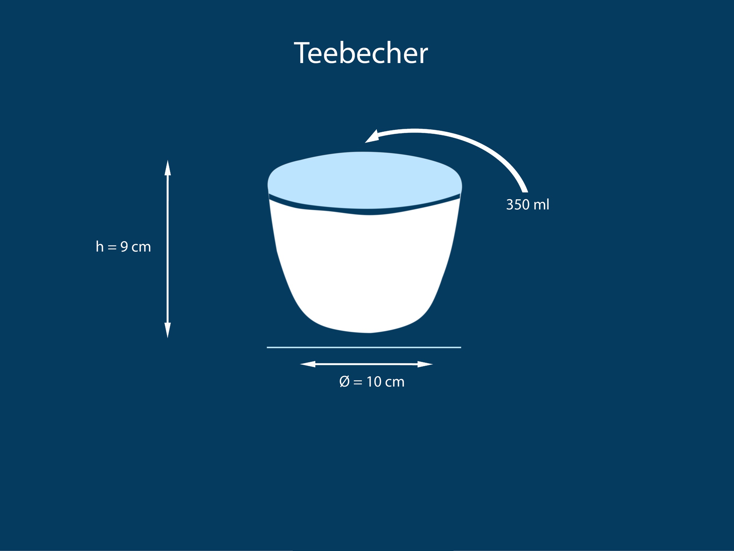my home Becher »Teebecher, modernes Geschirr-Set Bruddesta, 4er Set«, (Set, 4 tlg.), hohe Haltbarkeit, spülmaschinengeeignet & mikrowellengeeignet, 350 ml