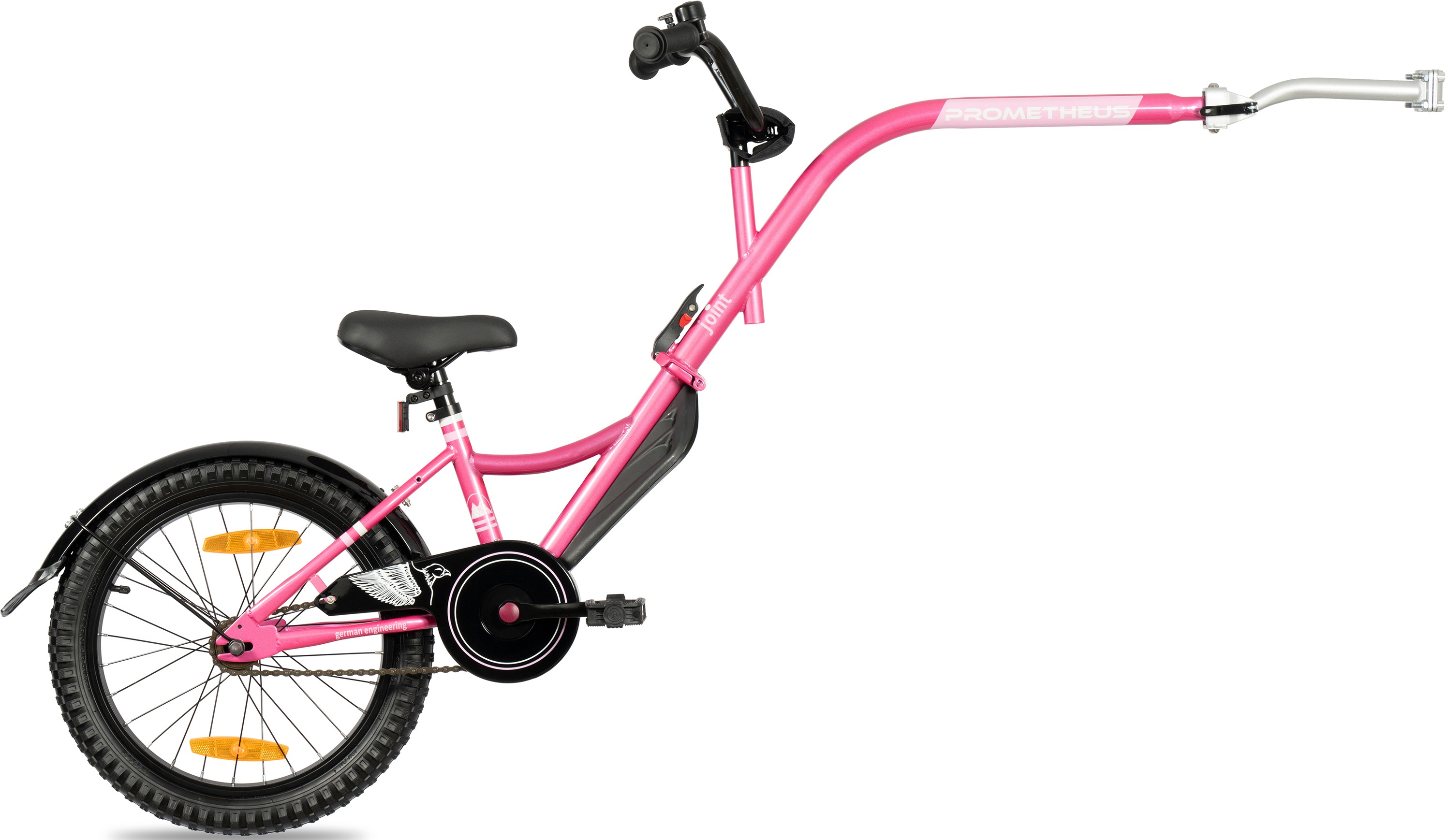 PROMETHEUS BICYCLES Fahrradkinderanhänger rosa Fahrradkinder-Anhänger Rad-Ausrüstung Radsport Sportarten